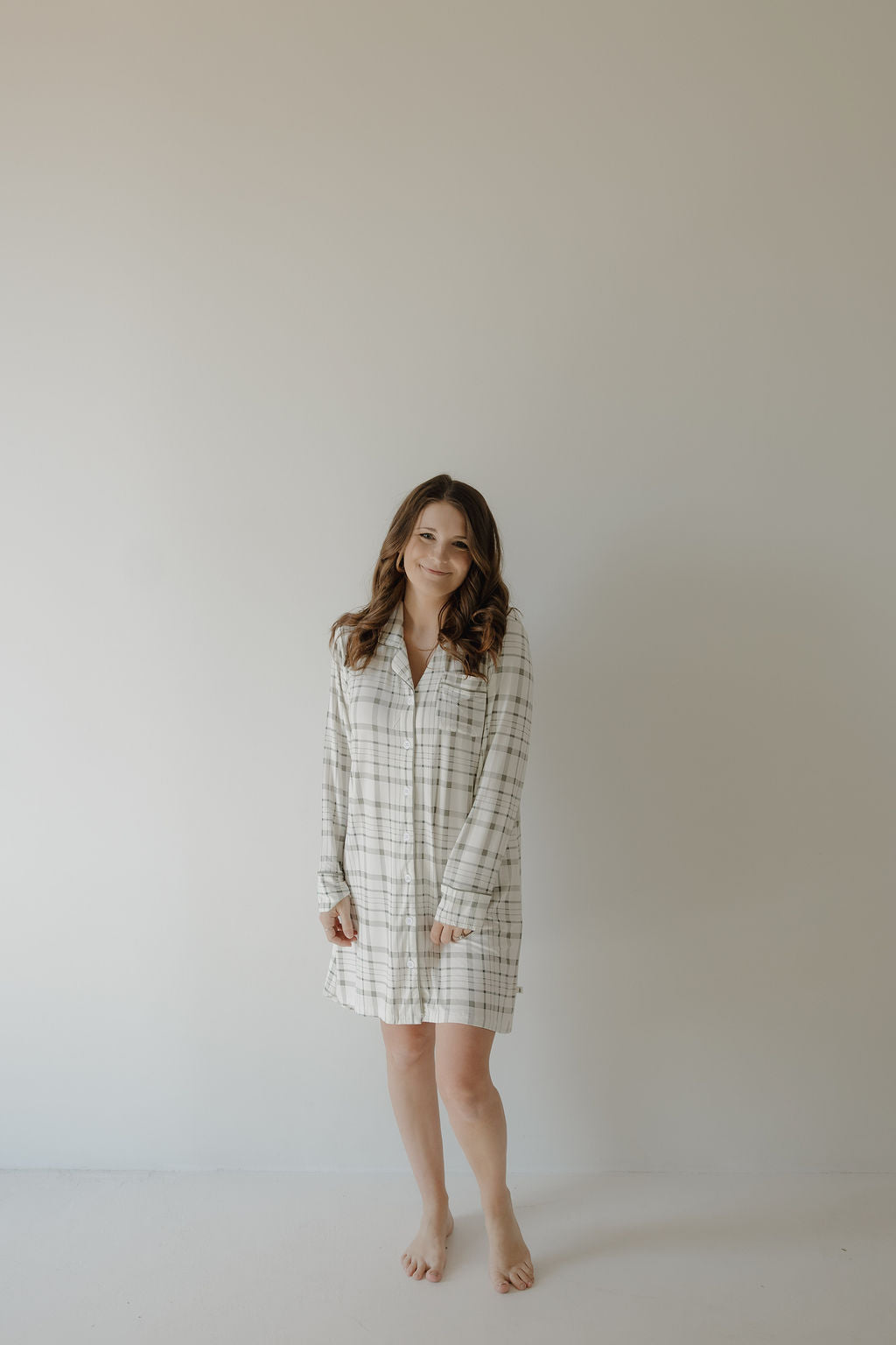 Women's Bamboo Sleeping Dress | Picnic Plaid