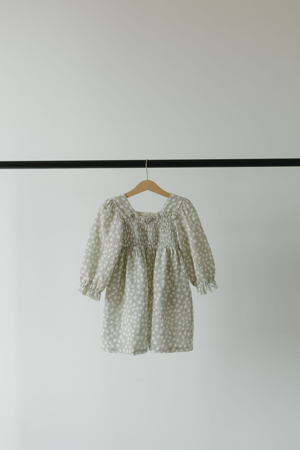 Child Dress | French Gray Floral