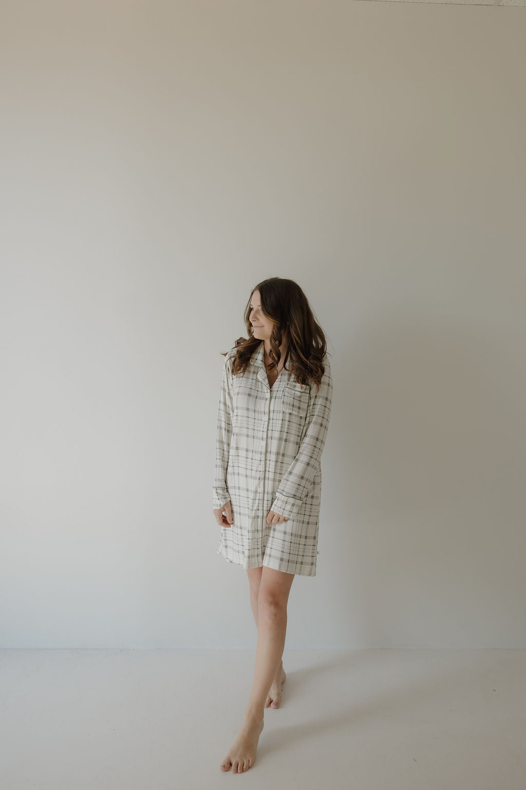Women's Bamboo Sleeping Dress | Picnic Plaid