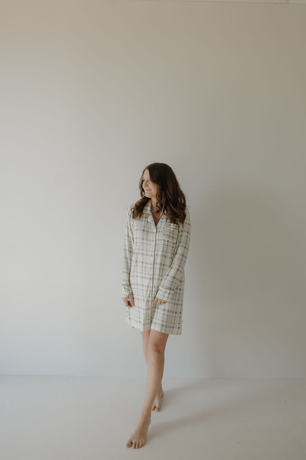 Women's Bamboo Sleeping Dress | Picnic Plaid