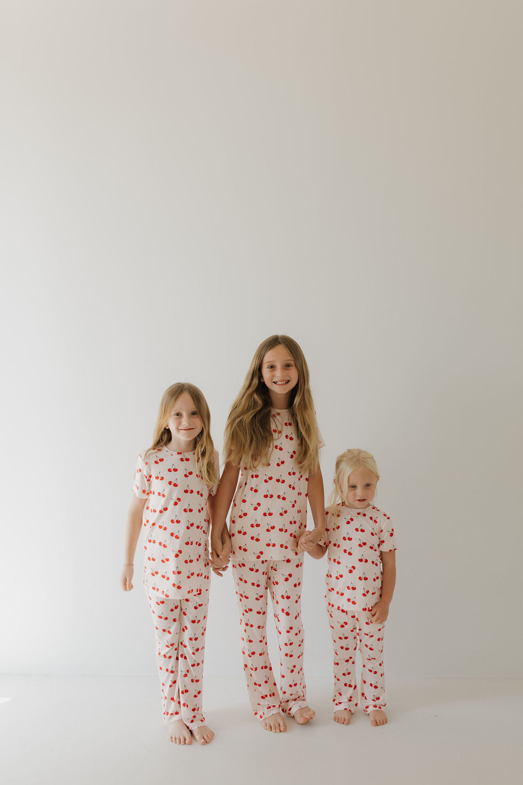 Toddler Short Sleeve Bamboo Lounge Set | Cherry Orchard