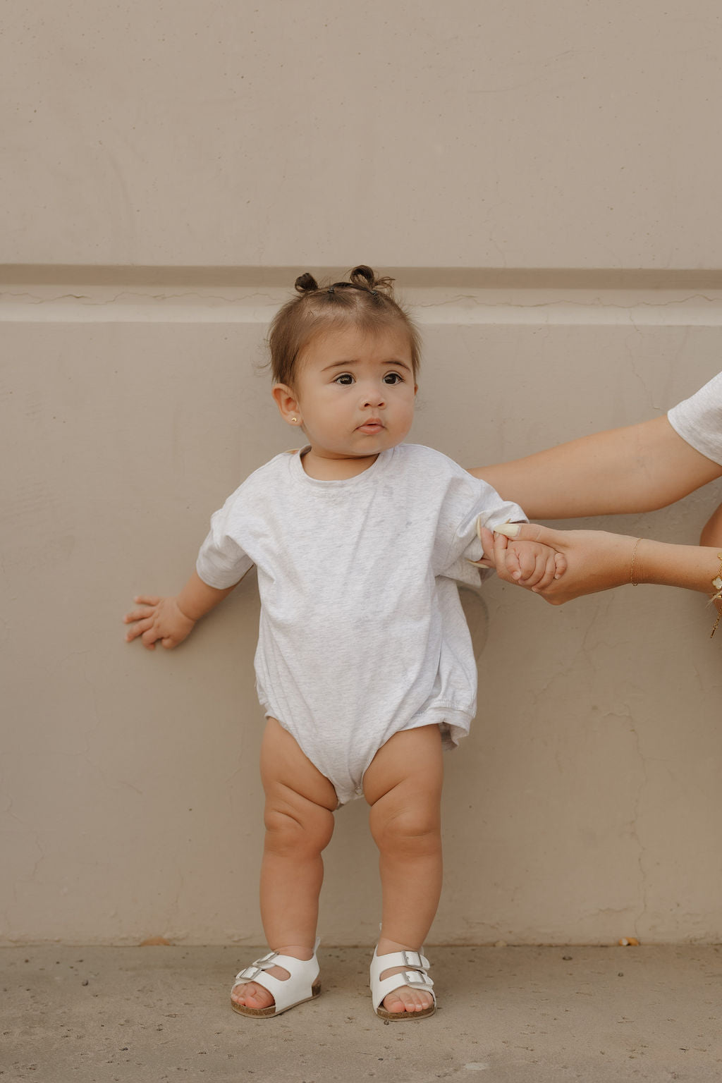 Short Sleeve Romper | Heather