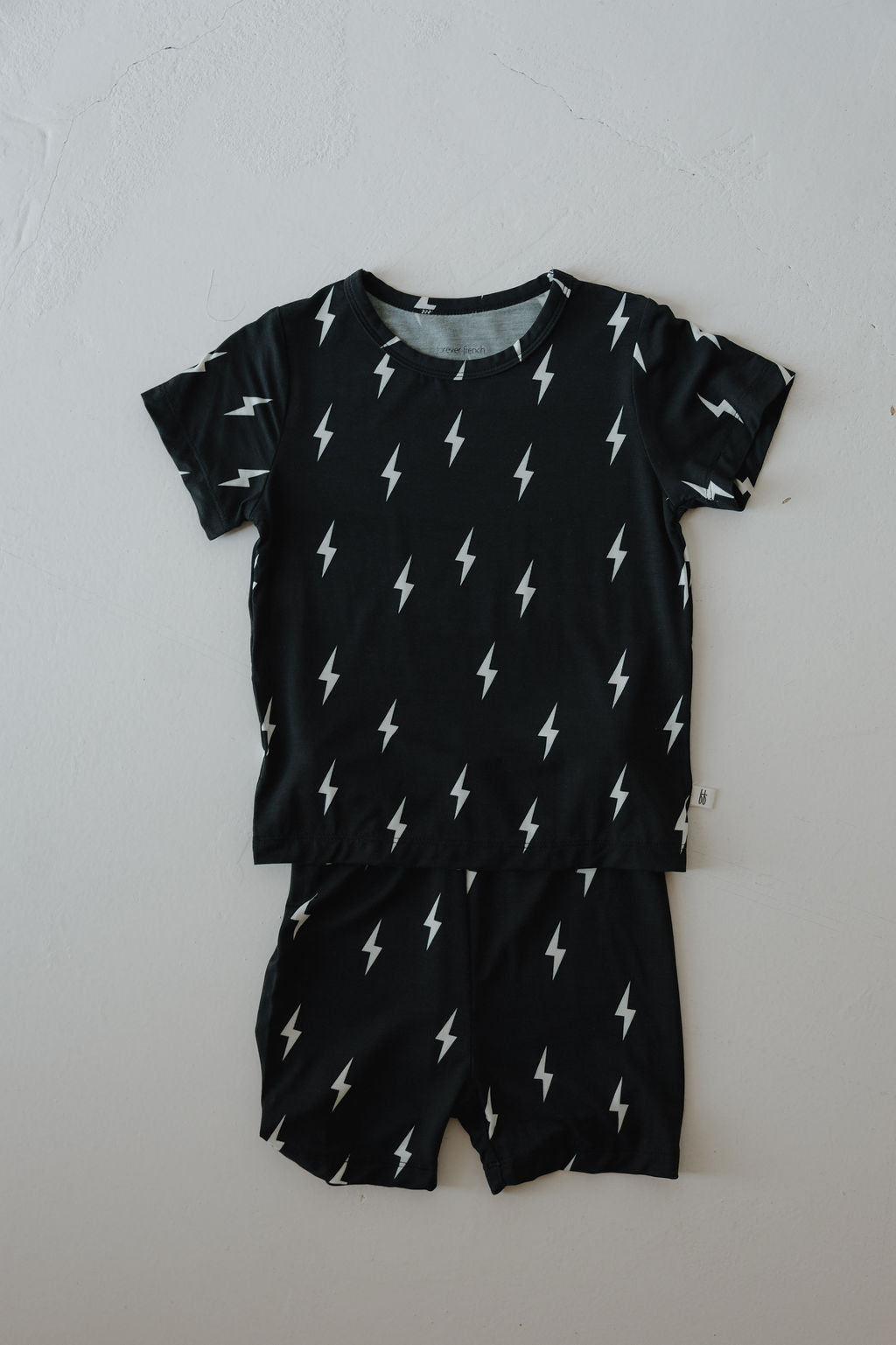 Bamboo Short Set | Midnight Lightning Bolt