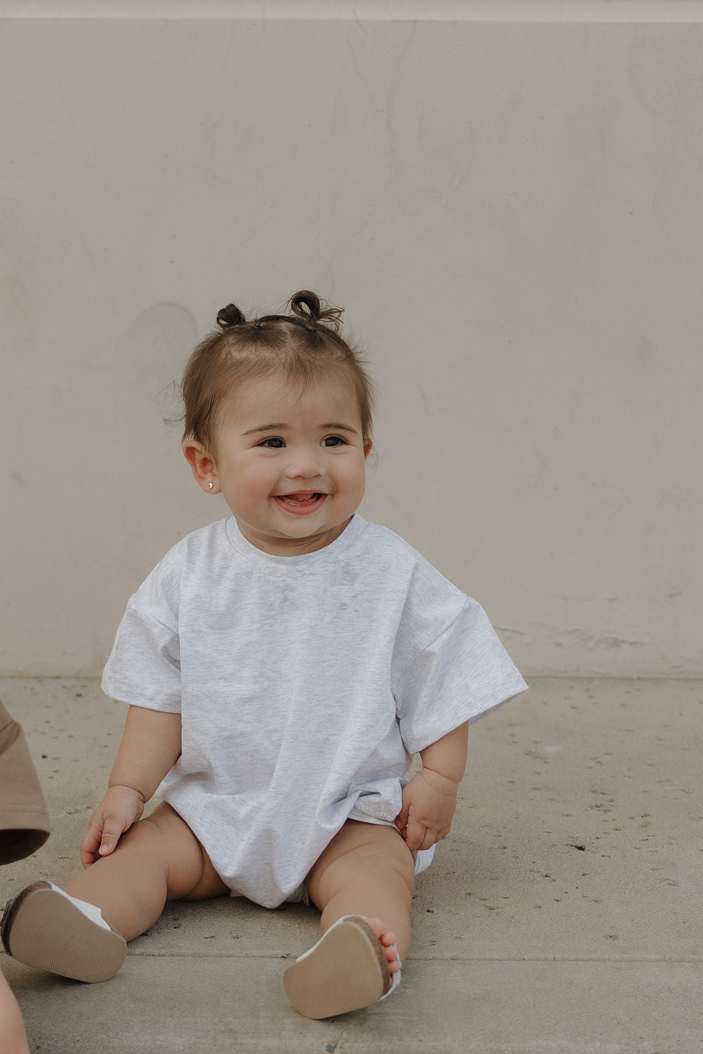 Short Sleeve Romper | Heather