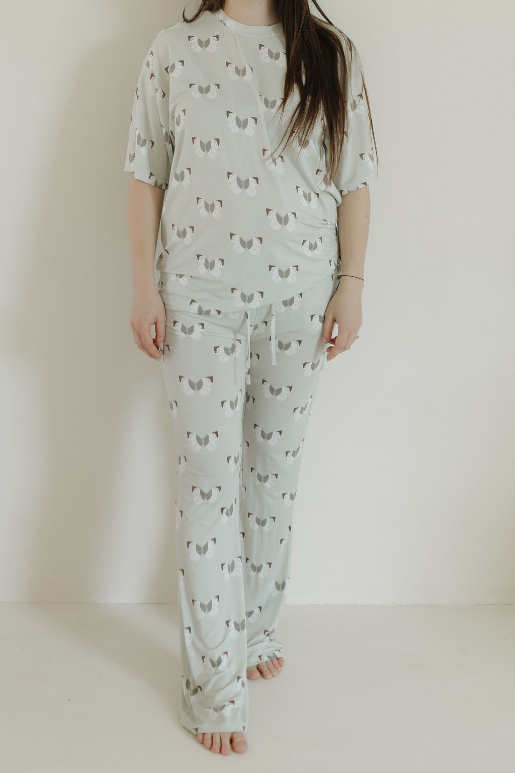 Short Sleeve Women's Bamboo Pajamas | Butterflies