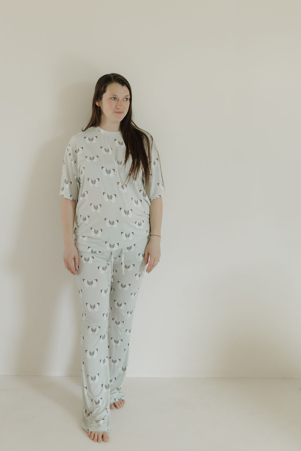 Short Sleeve Women's Bamboo Pajamas | Butterflies