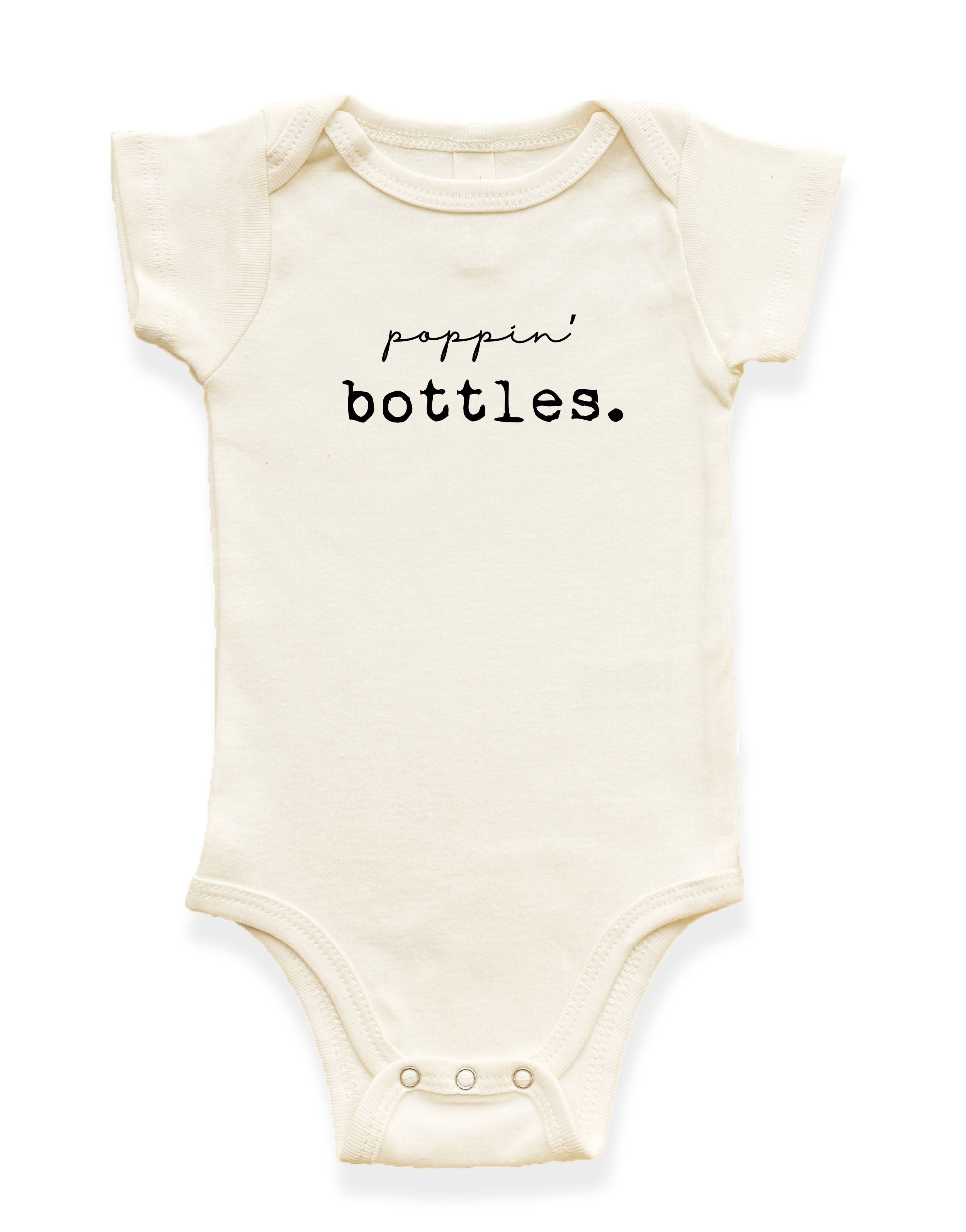 Poppin' Bottles Organic Cotton Baby Bodysuit