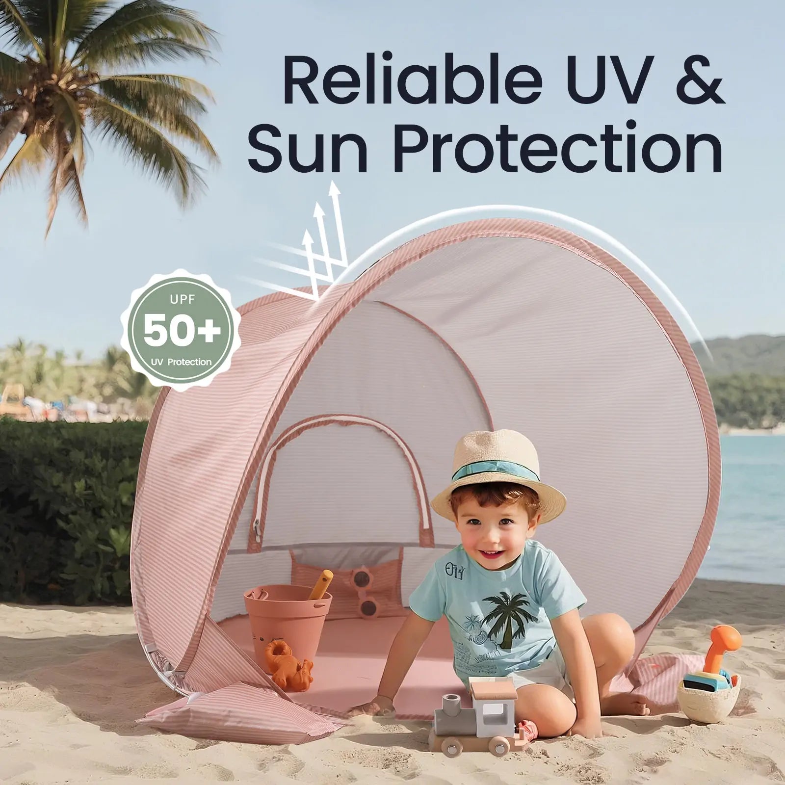 Tiny Land® One-Stop Beach Toy & Tent Set