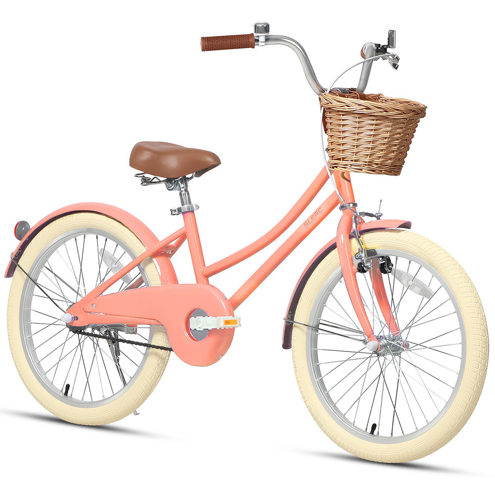 Glerc Little Molly 20" Kid Bike with Basket — Kids Ages 7-13 (No Training Wheels)