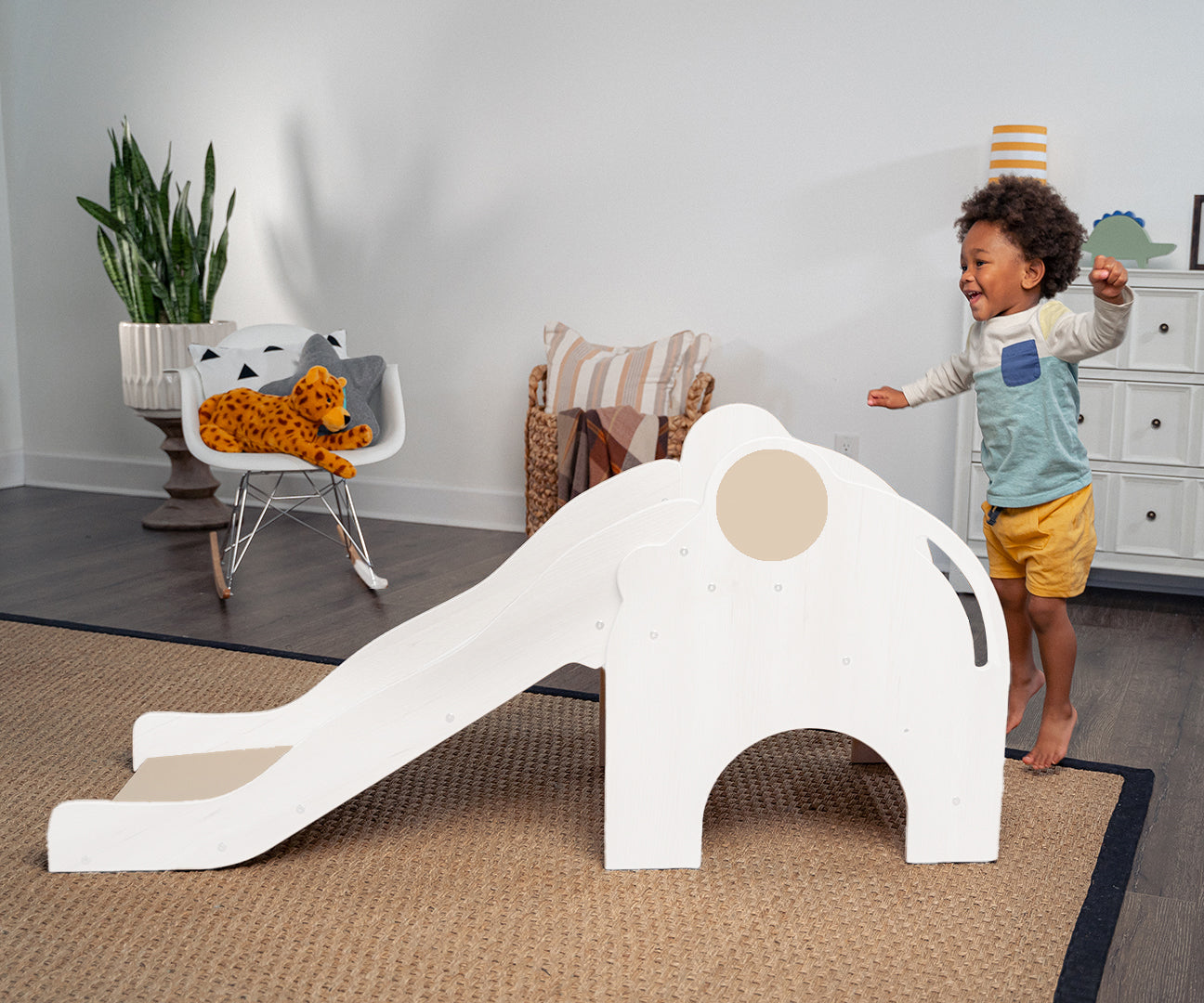 Nima- Elephant Slide Indoor Avenlur.com White  