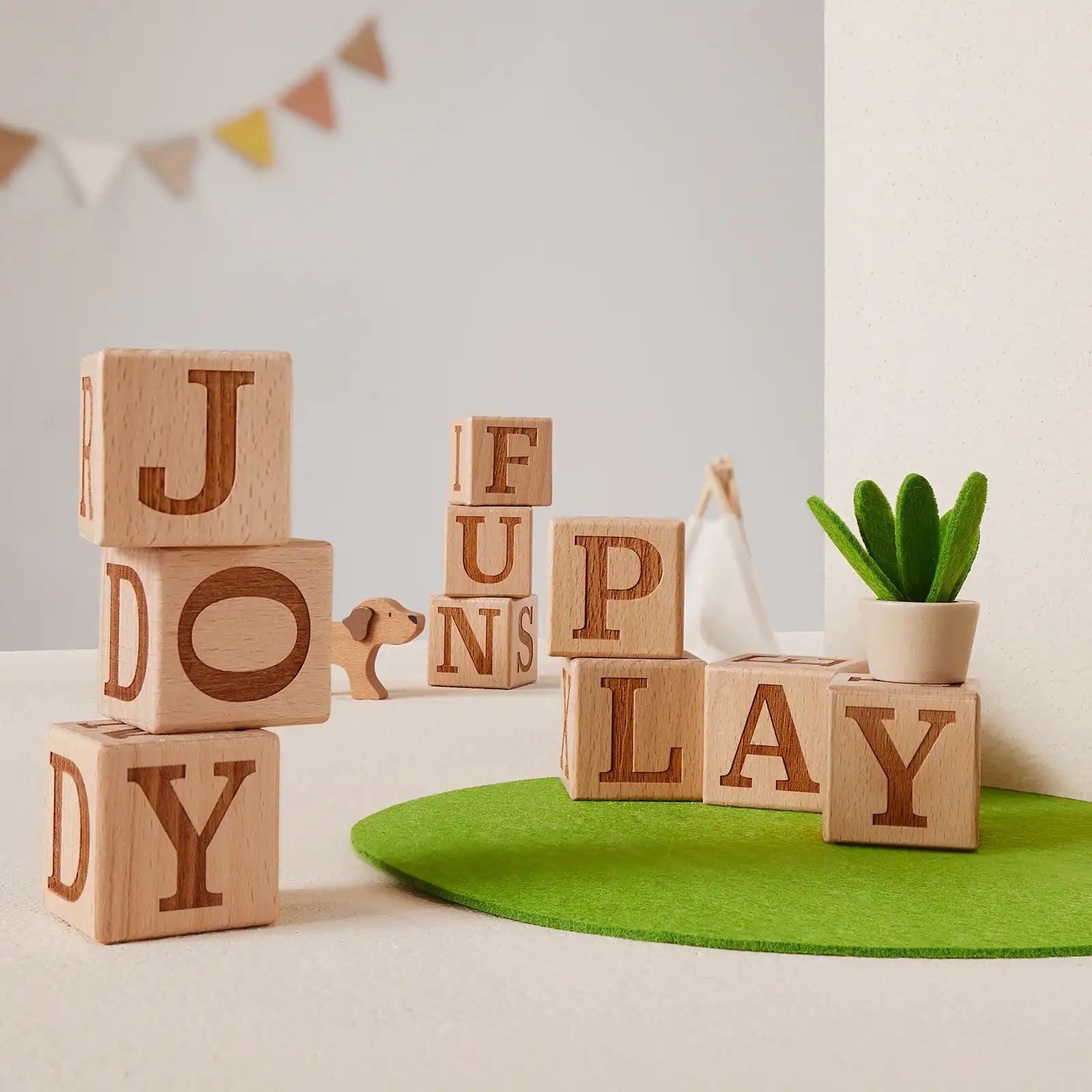 Tiny Land® Wooden Alphabet Blocks wooden toys Tiny Land   