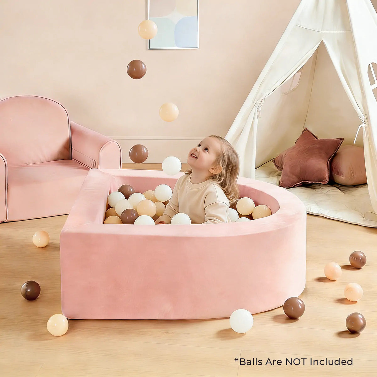Tiny Land® PlayNest Soft Foam Ball Pit - Balls Not Included