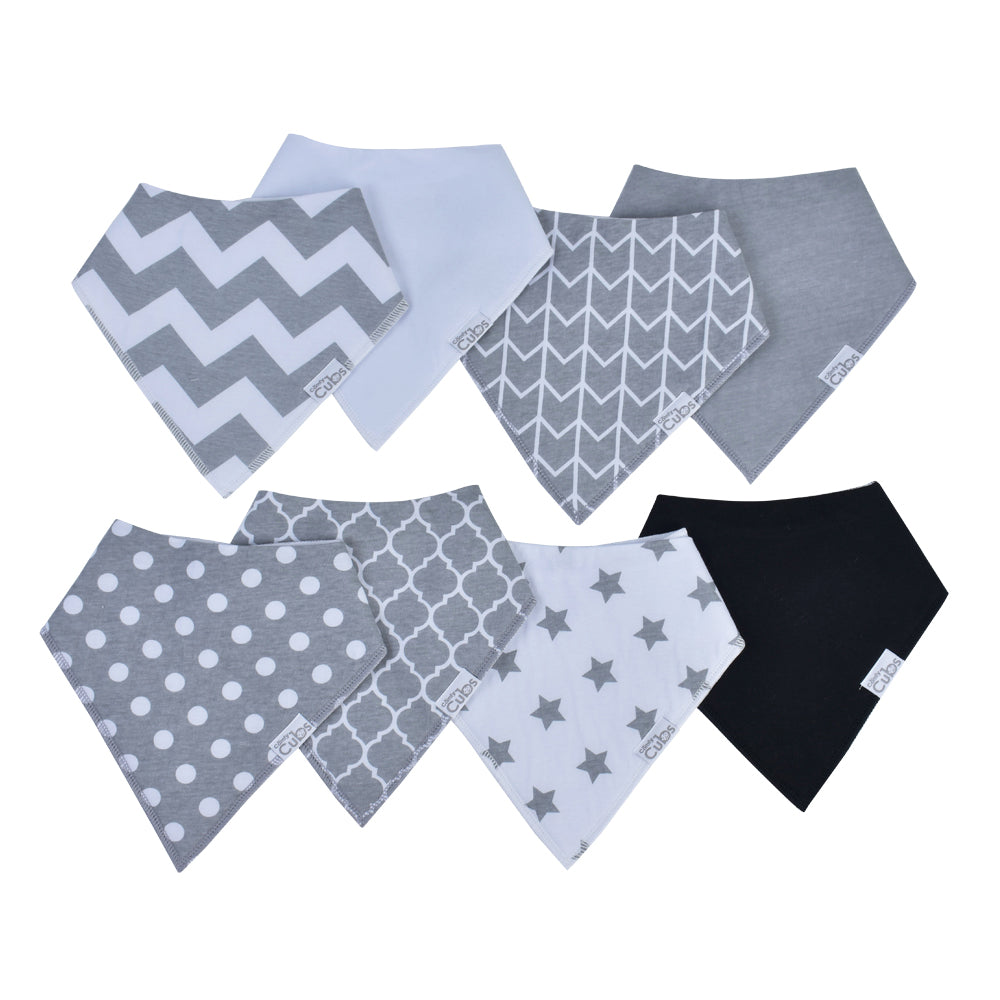 Bandana Bibs Gray