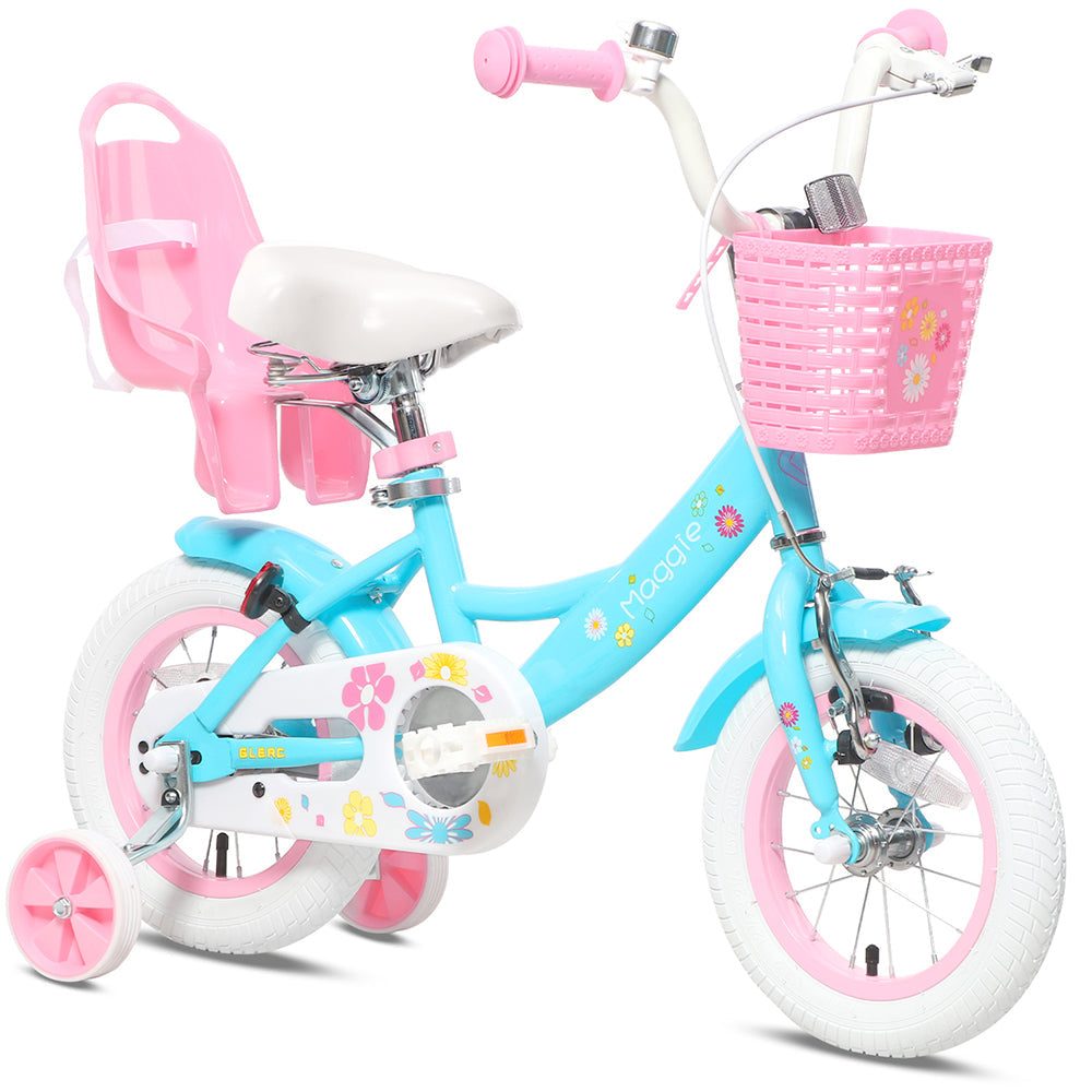 Glerc 12" Toddler Bike with Doll Seat For 2 - 4 Years Old - Maggie