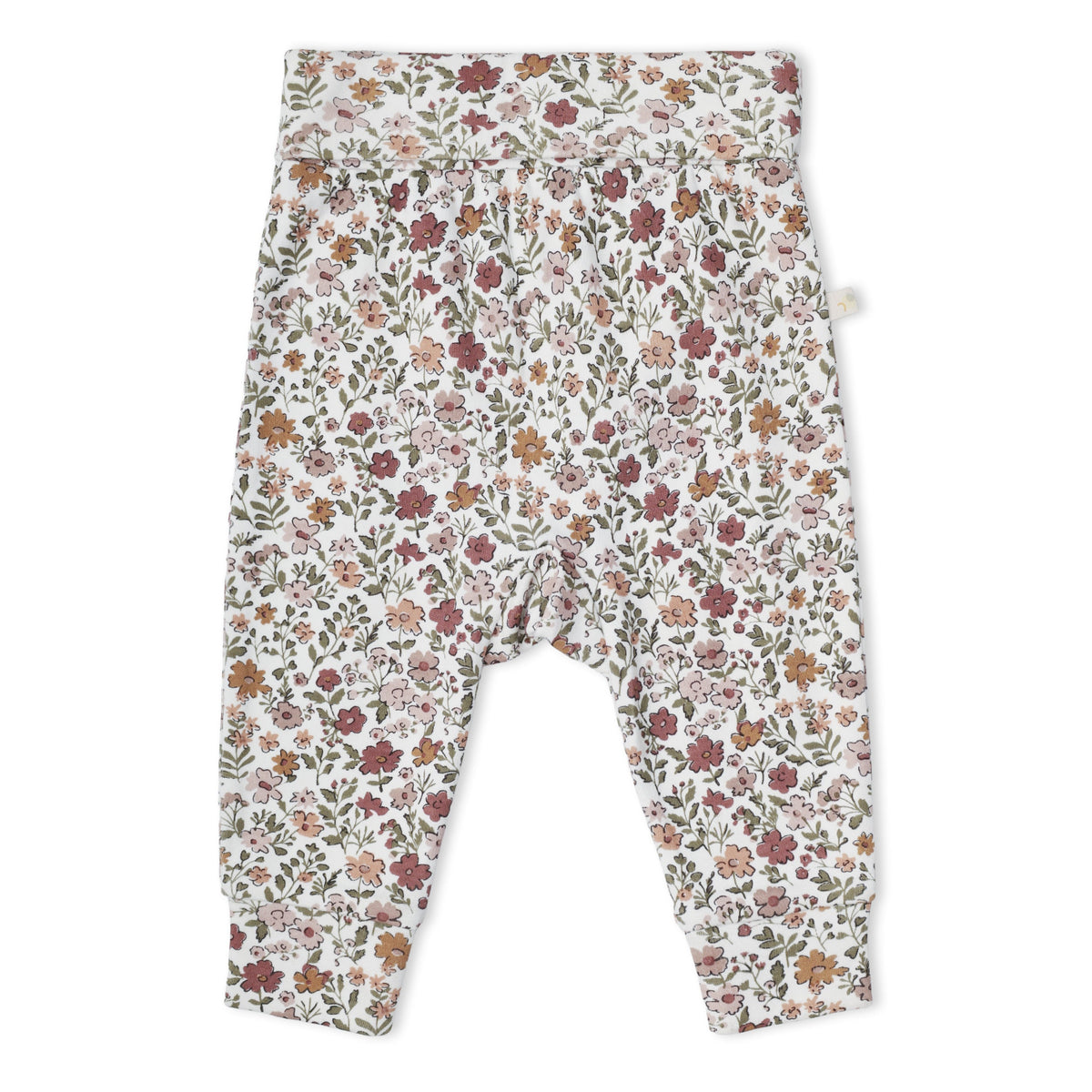 Organic Bodysuit & Foldover Pants Set - Woodland Sprig