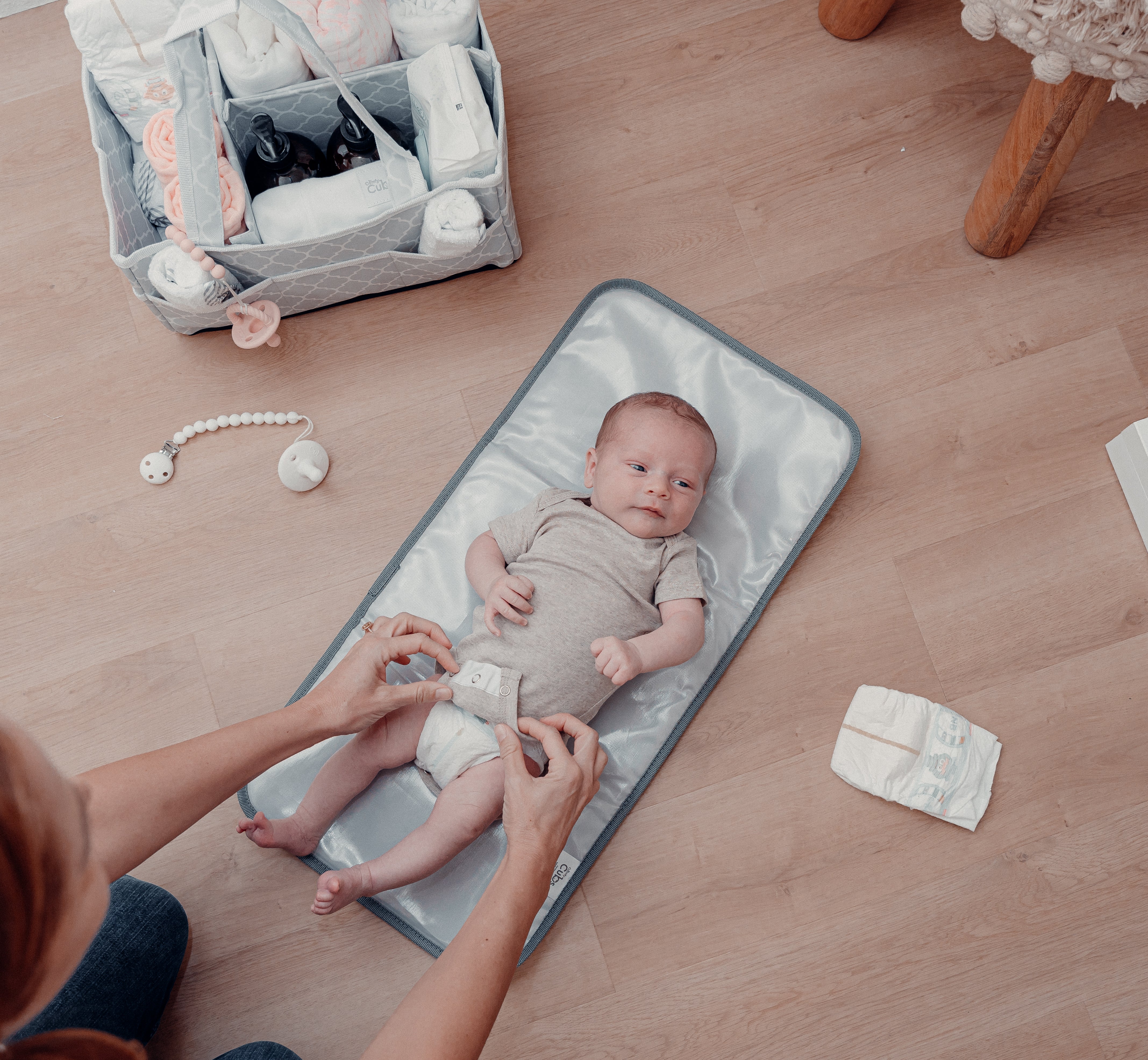 Compact Changing Pad by Comfy Cubs - Earth Green