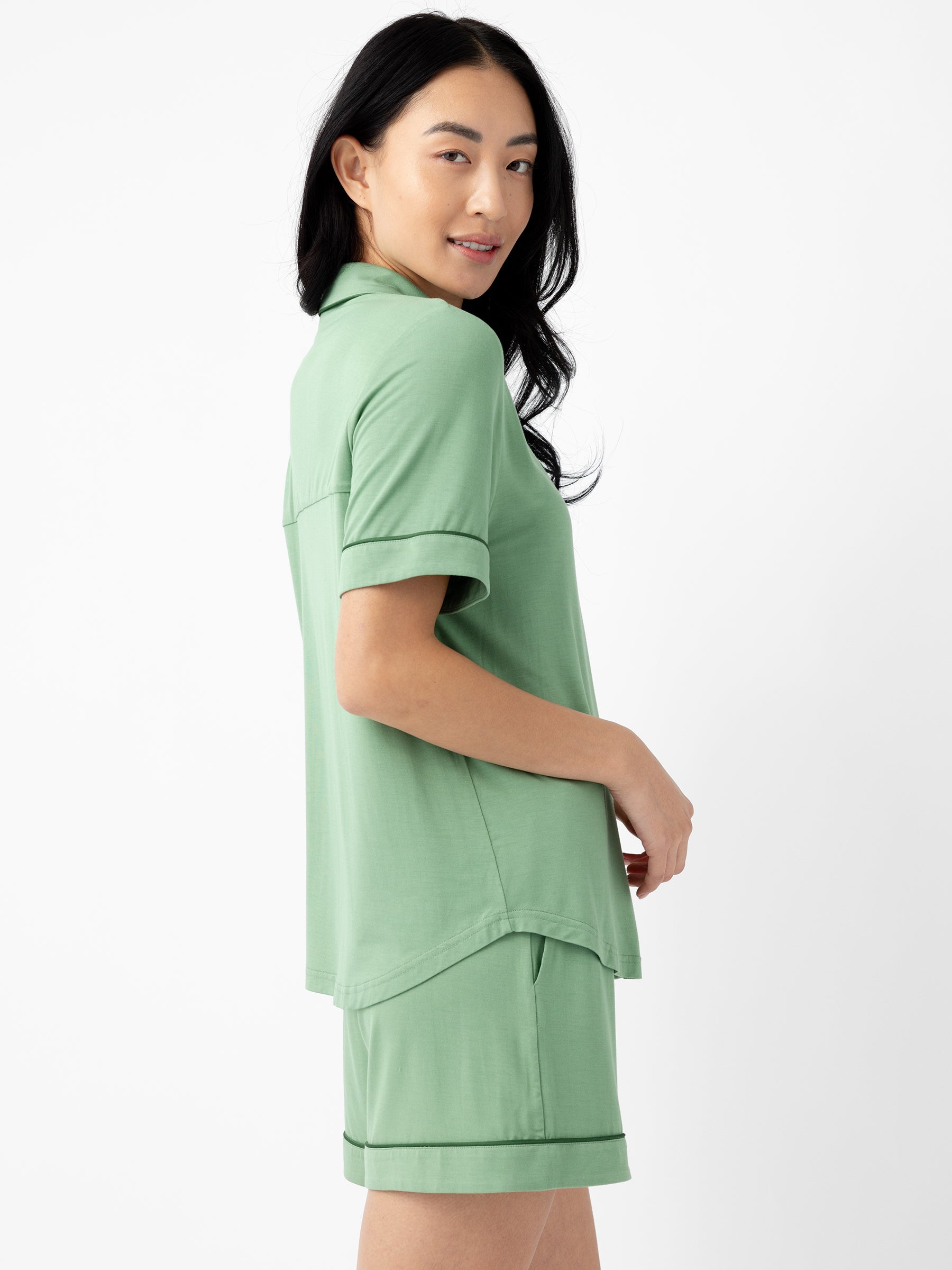 Women's Bamboo Stretch-Knit Short Sleeve Pajama Set
