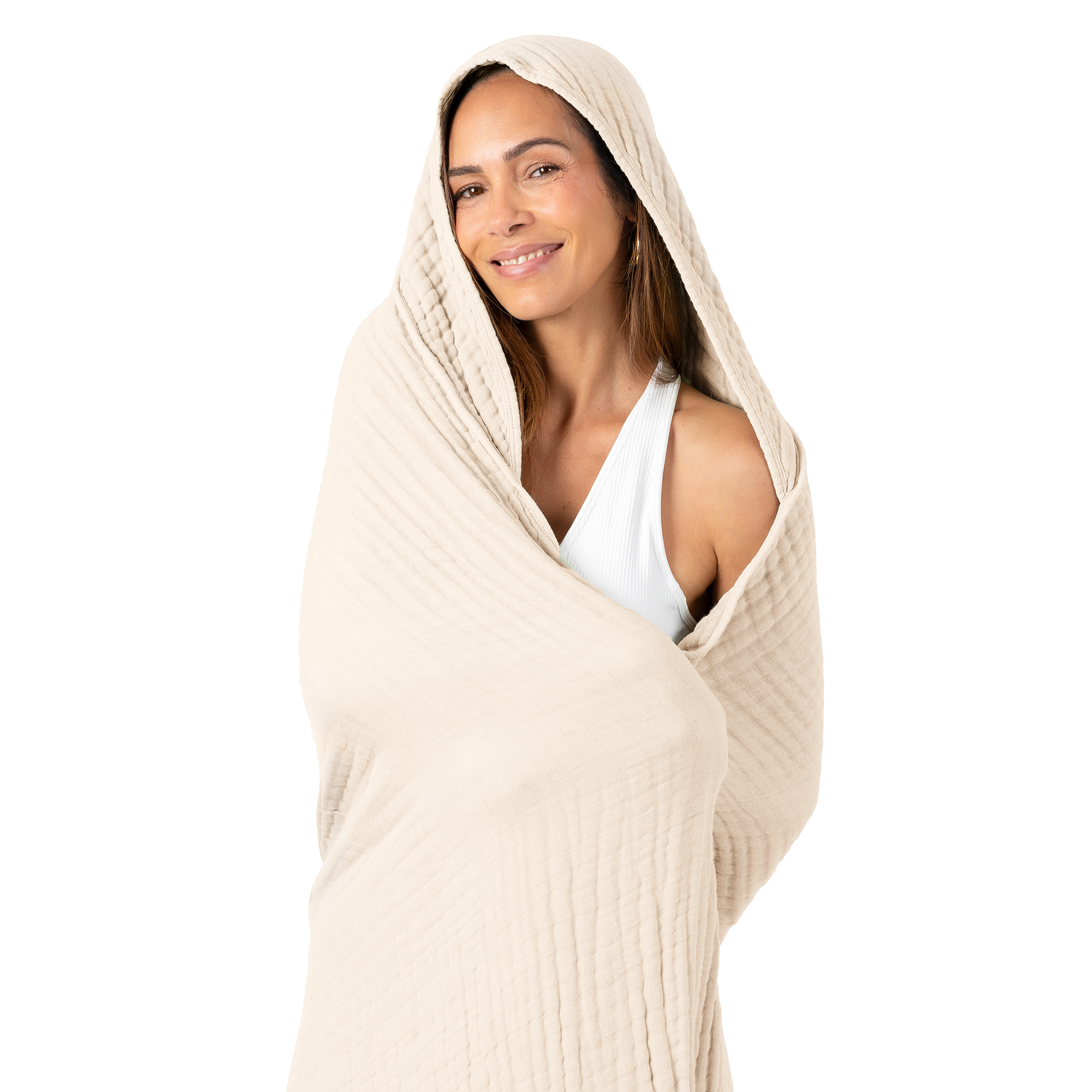 Adult Muslin Hooded Towel