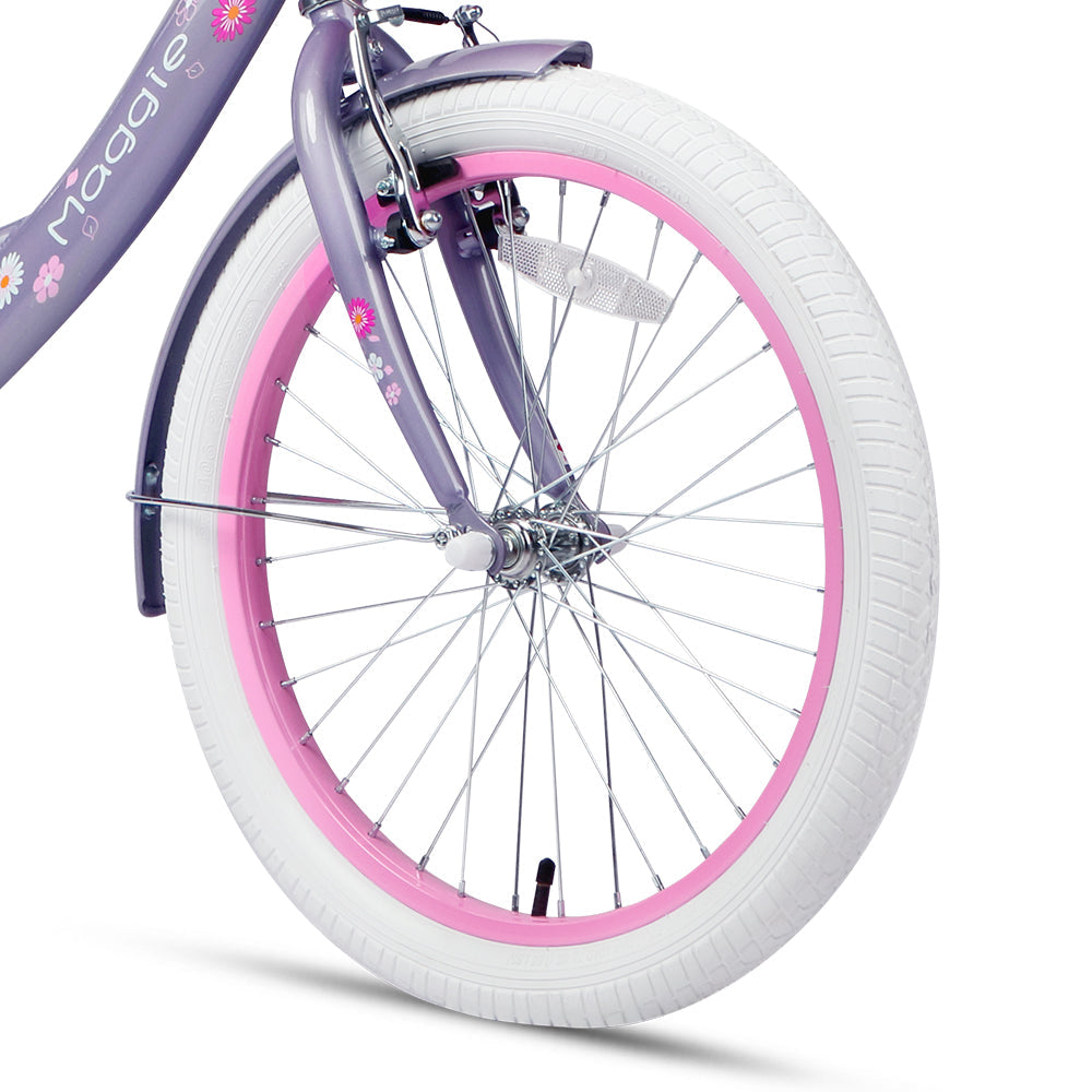 Glerc 20" Kids Bike with Rear Rack For 7 - 13 Years Old - Maggie