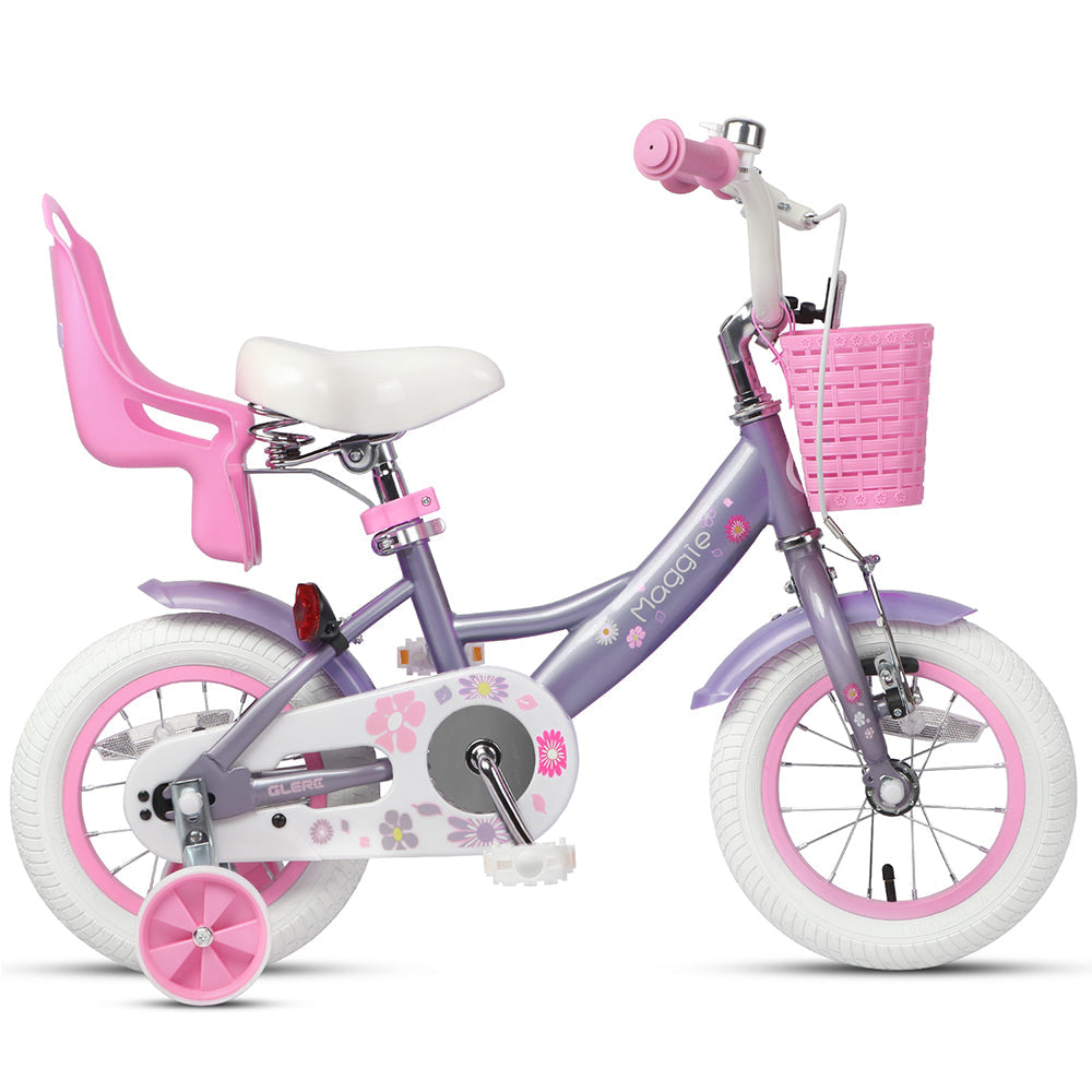 Glerc 12" Toddler Bike with Doll Seat For 2 - 4 Years Old - Maggie