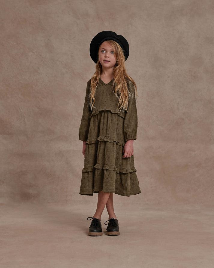 Mabel Dress - Dark Green