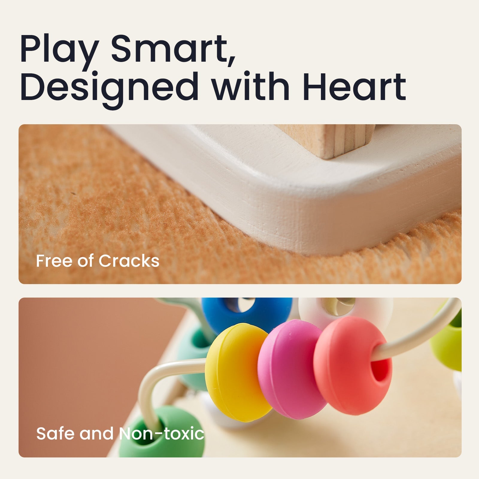 Brain & Hands Playset — Montessori Box (4–6 Months) + Activity Cube