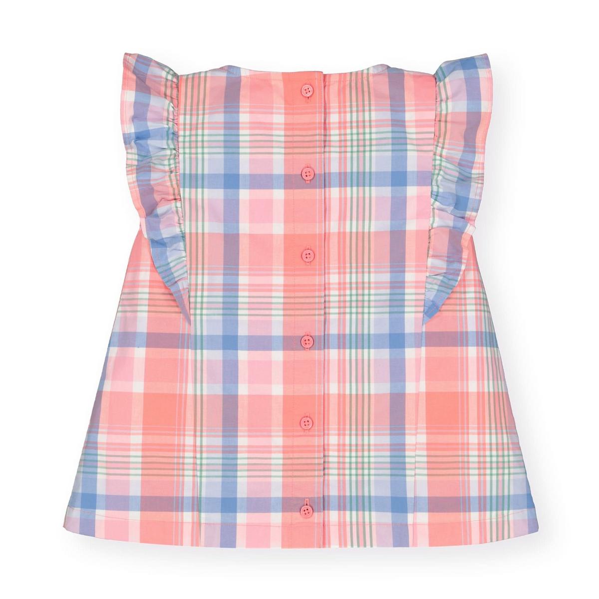 A-Line Flutter Top - Bright Spring Plaid