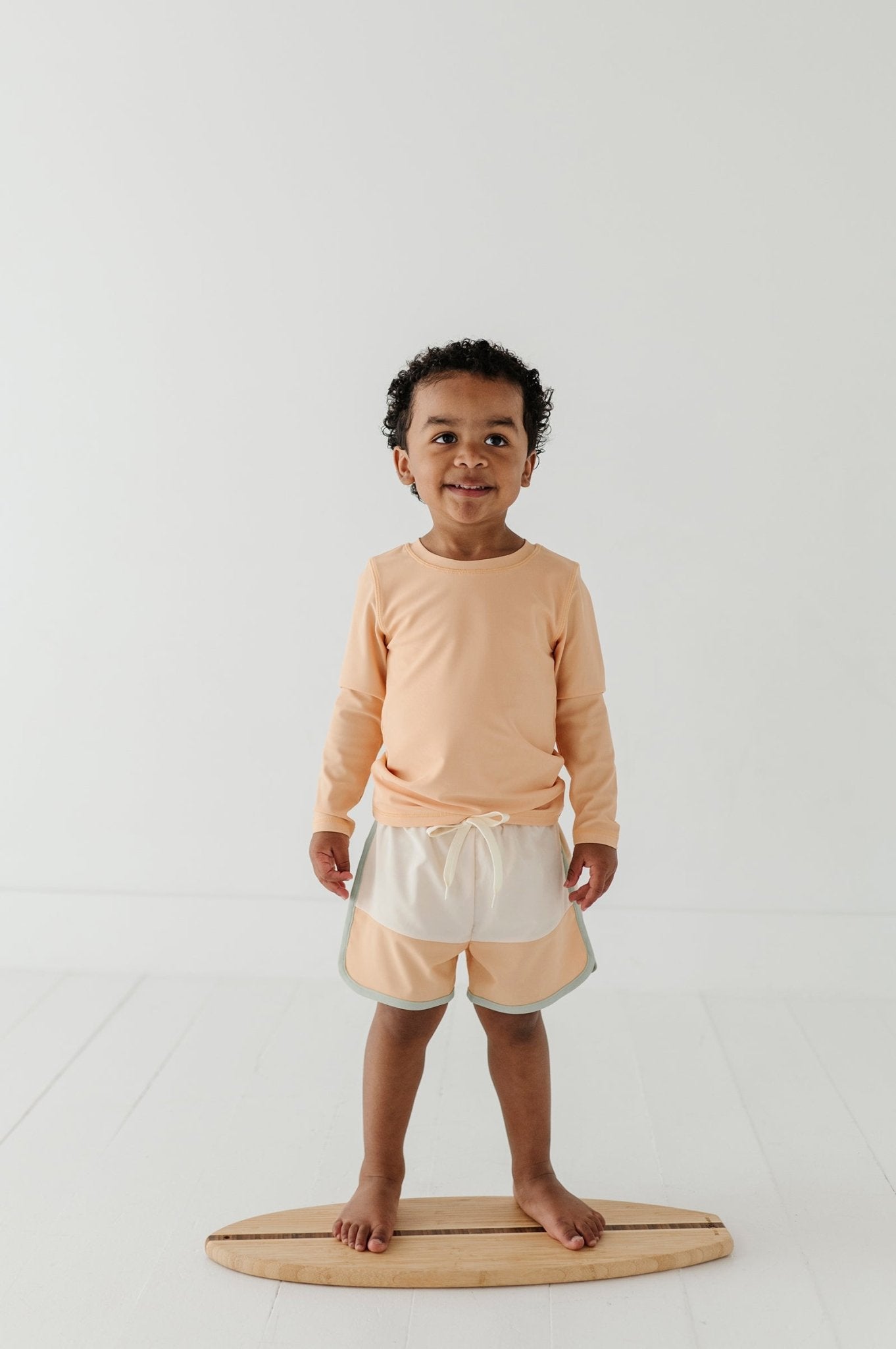 Boy's Colorblock Swim Shorts