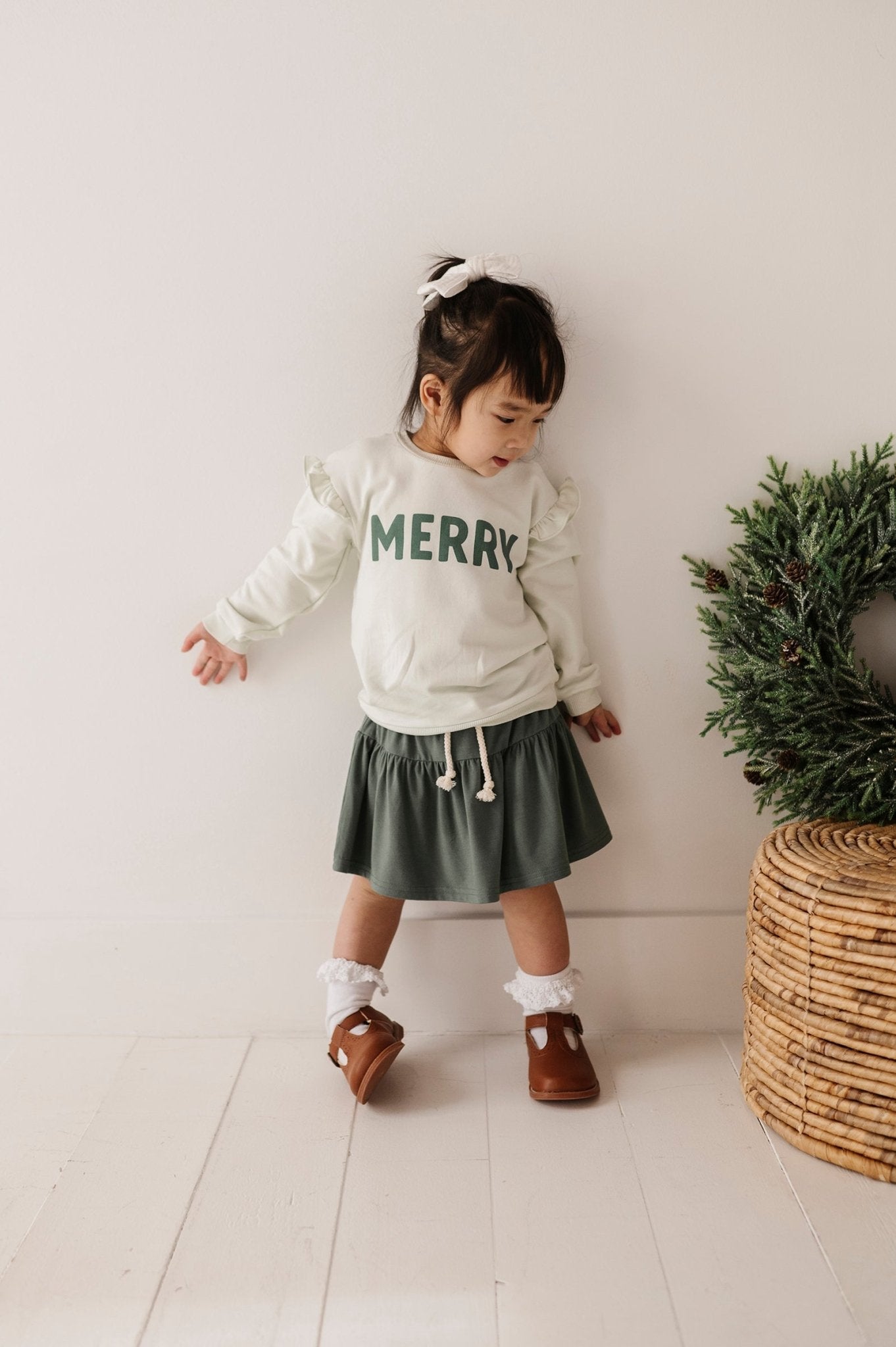 Girl's Ruffle Sweatshirt