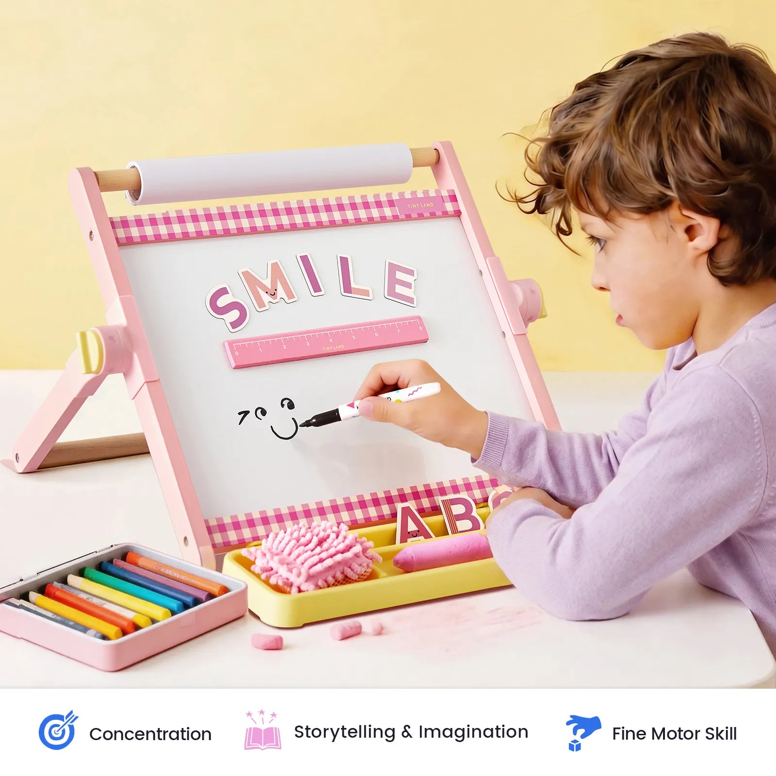 Tiny Land® Double-Sided Magnetic Tabletop Easel