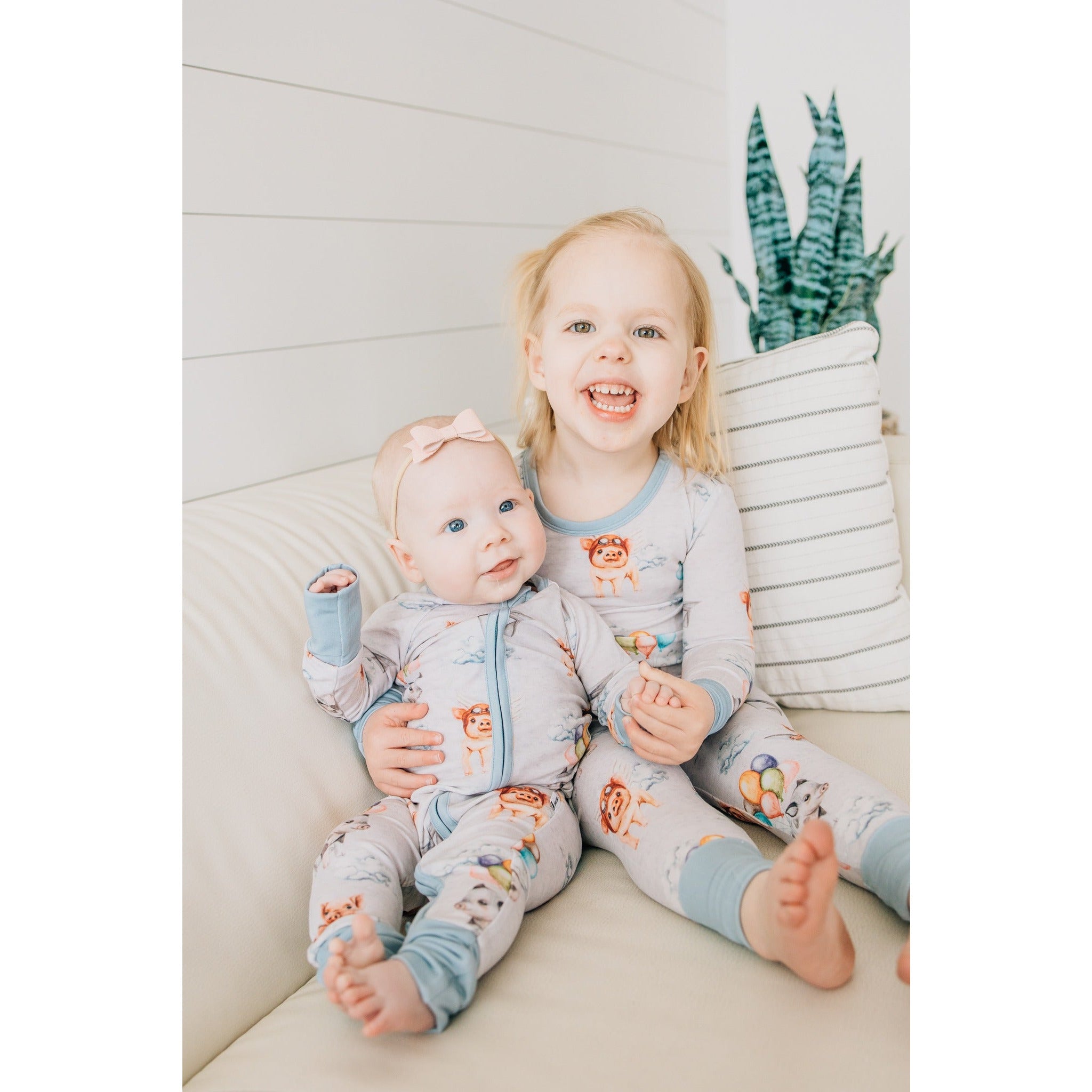 When Pigs Fly Two-Piece Pajama Set Baby & Toddler Sleepwear kindthing   