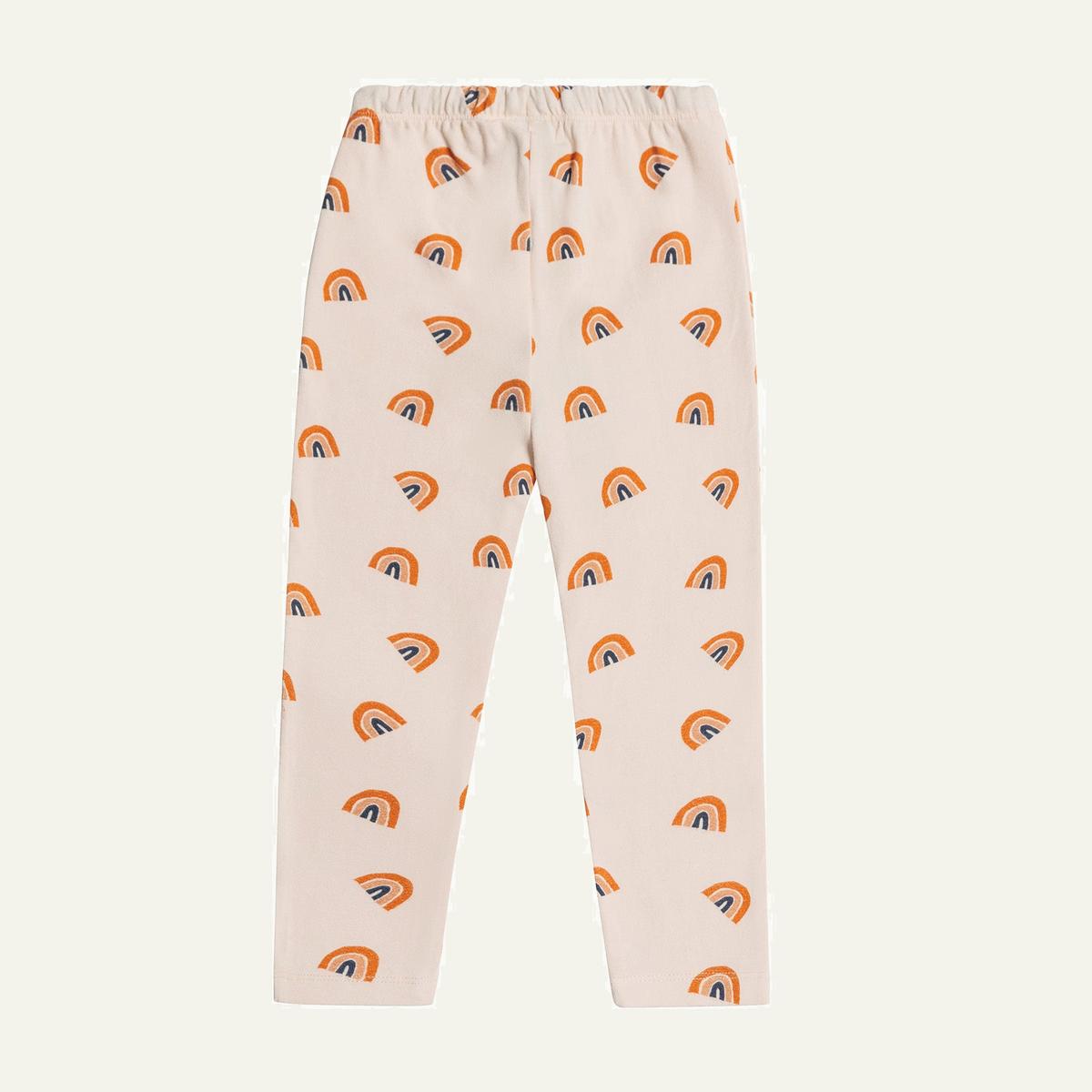 Rainbow Kid Leggings - Soft Pink/multi