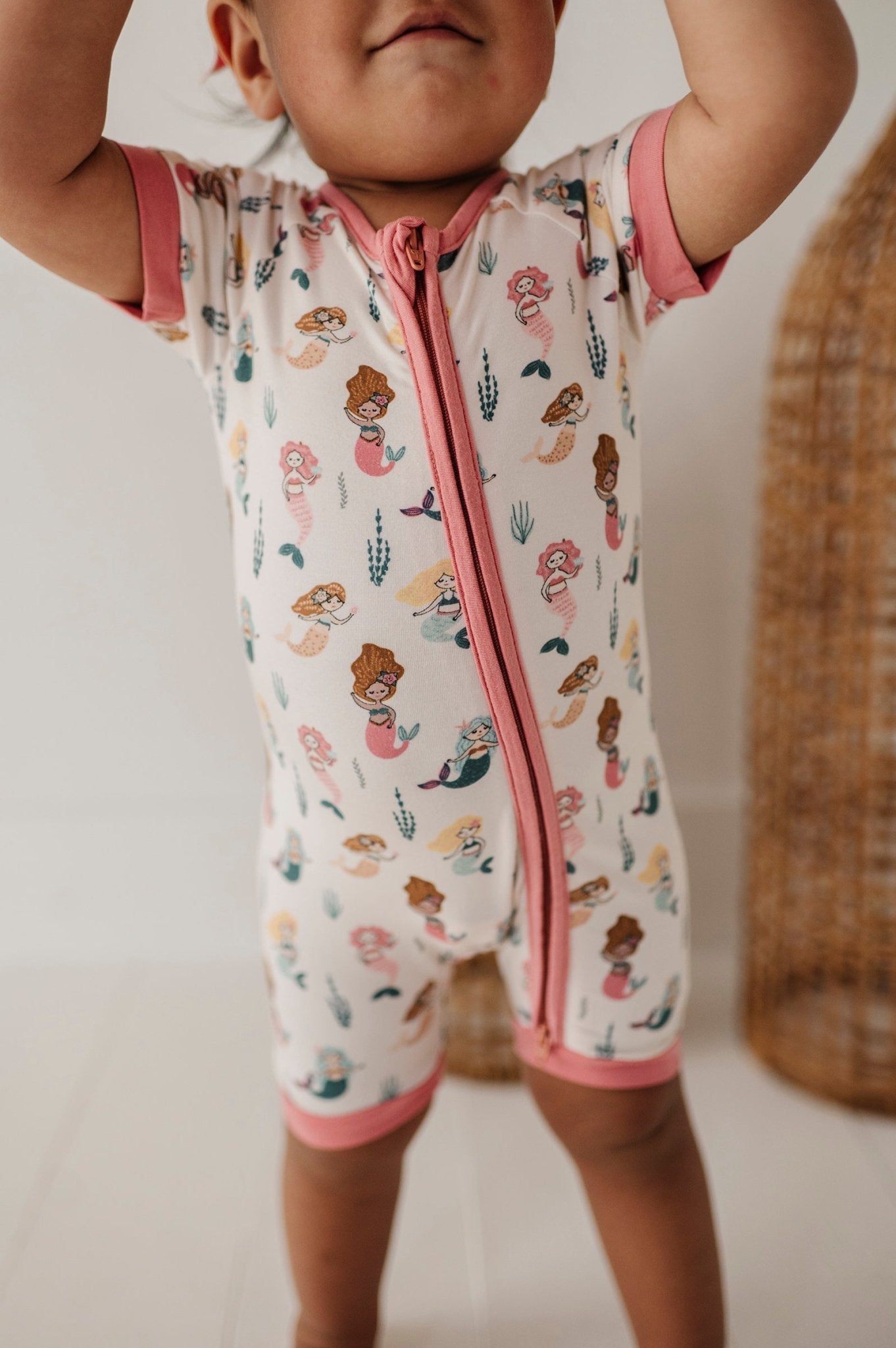 Baby Girl Summer Zip Romper