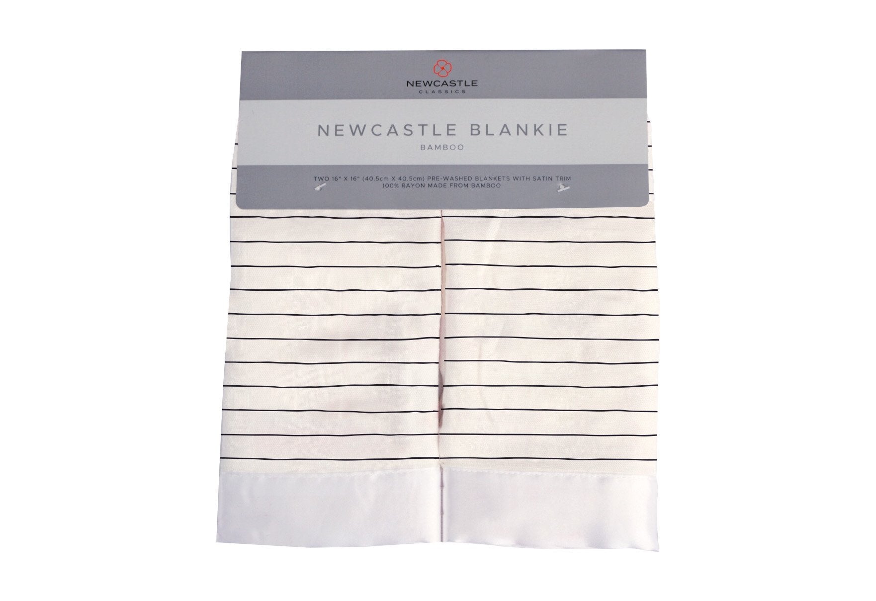 Pencil Stripe Bamboo Muslin Security Blankie