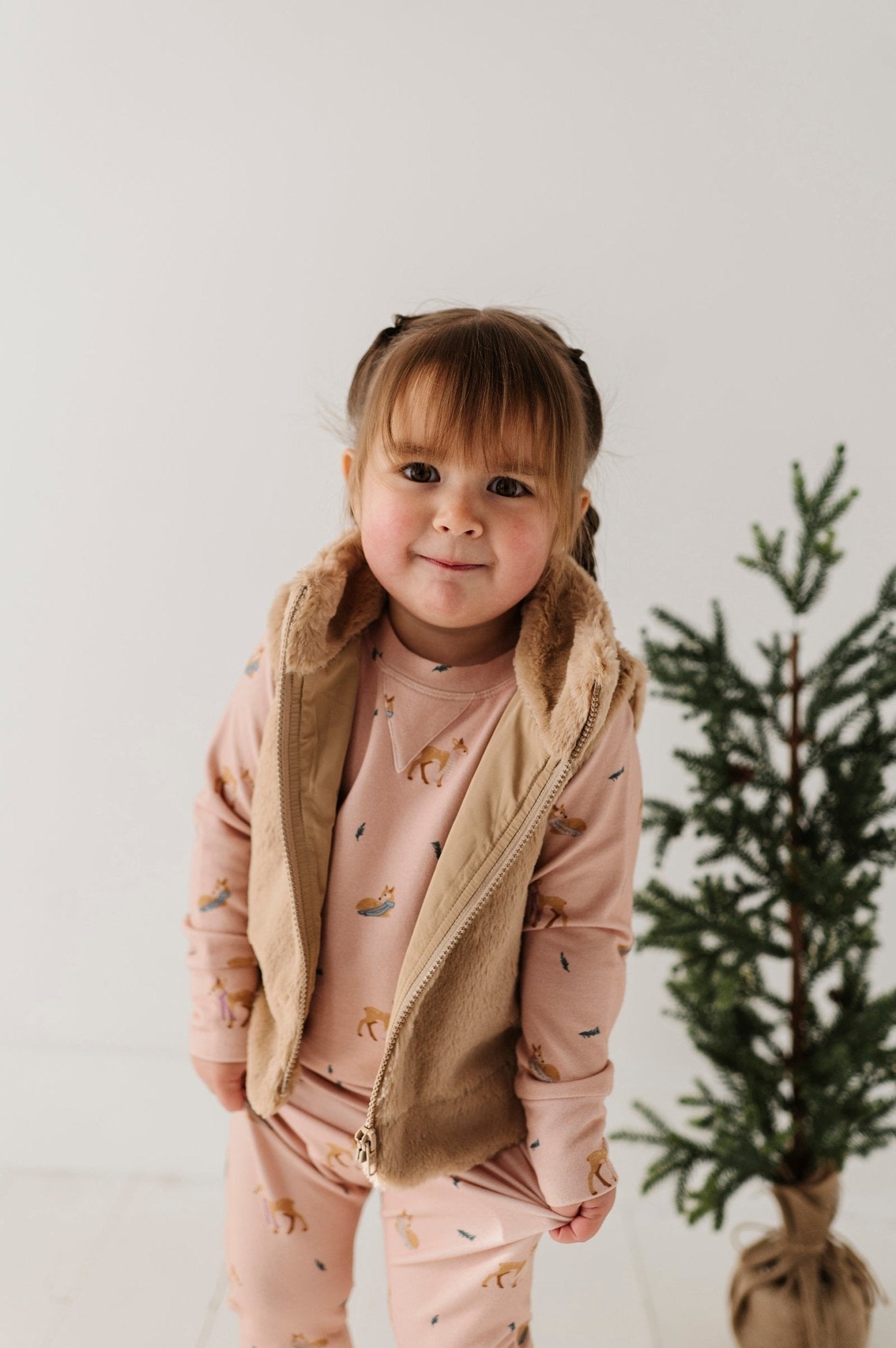 Girl's Fur Vest