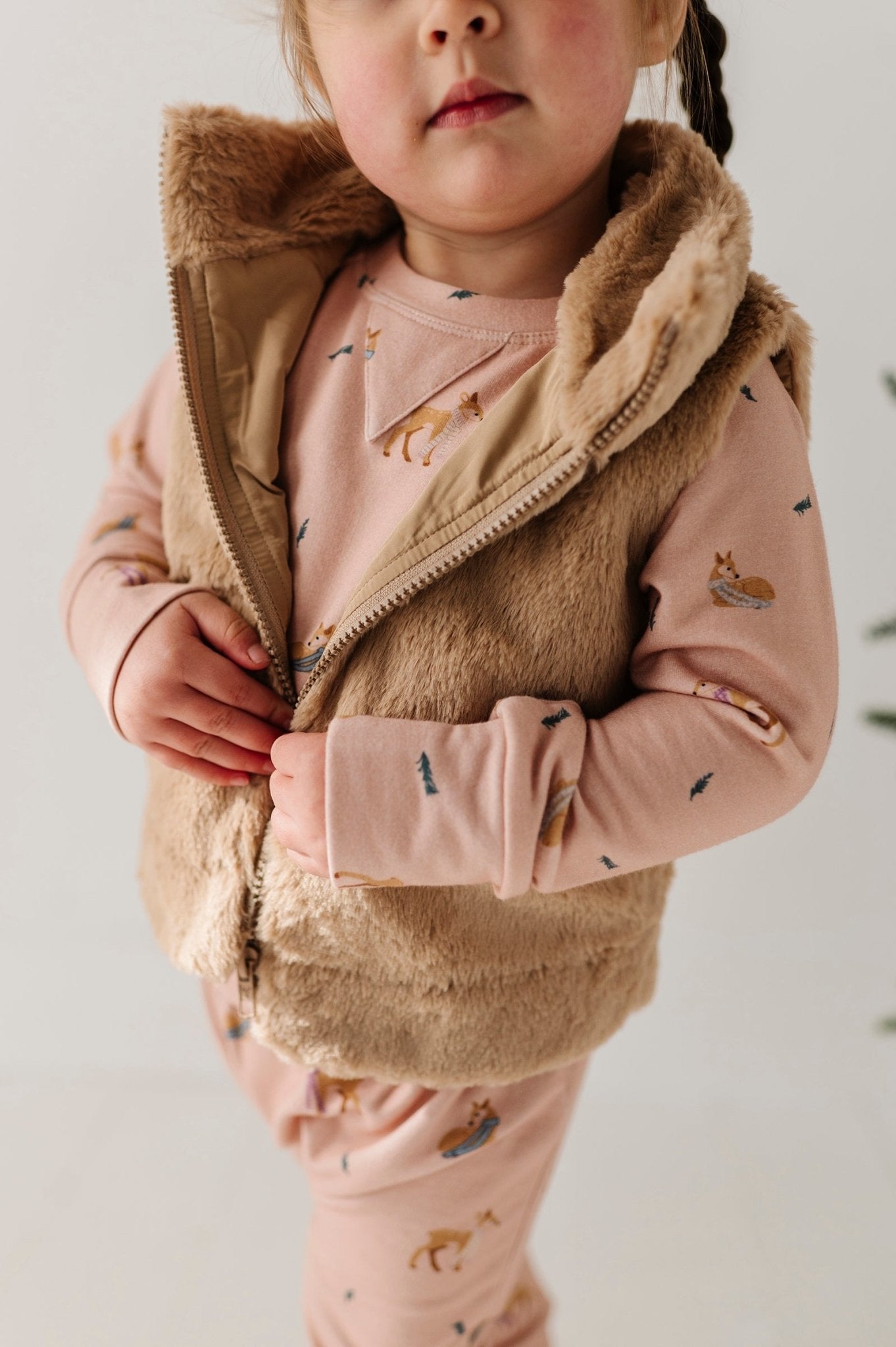 Girl's Fur Vest