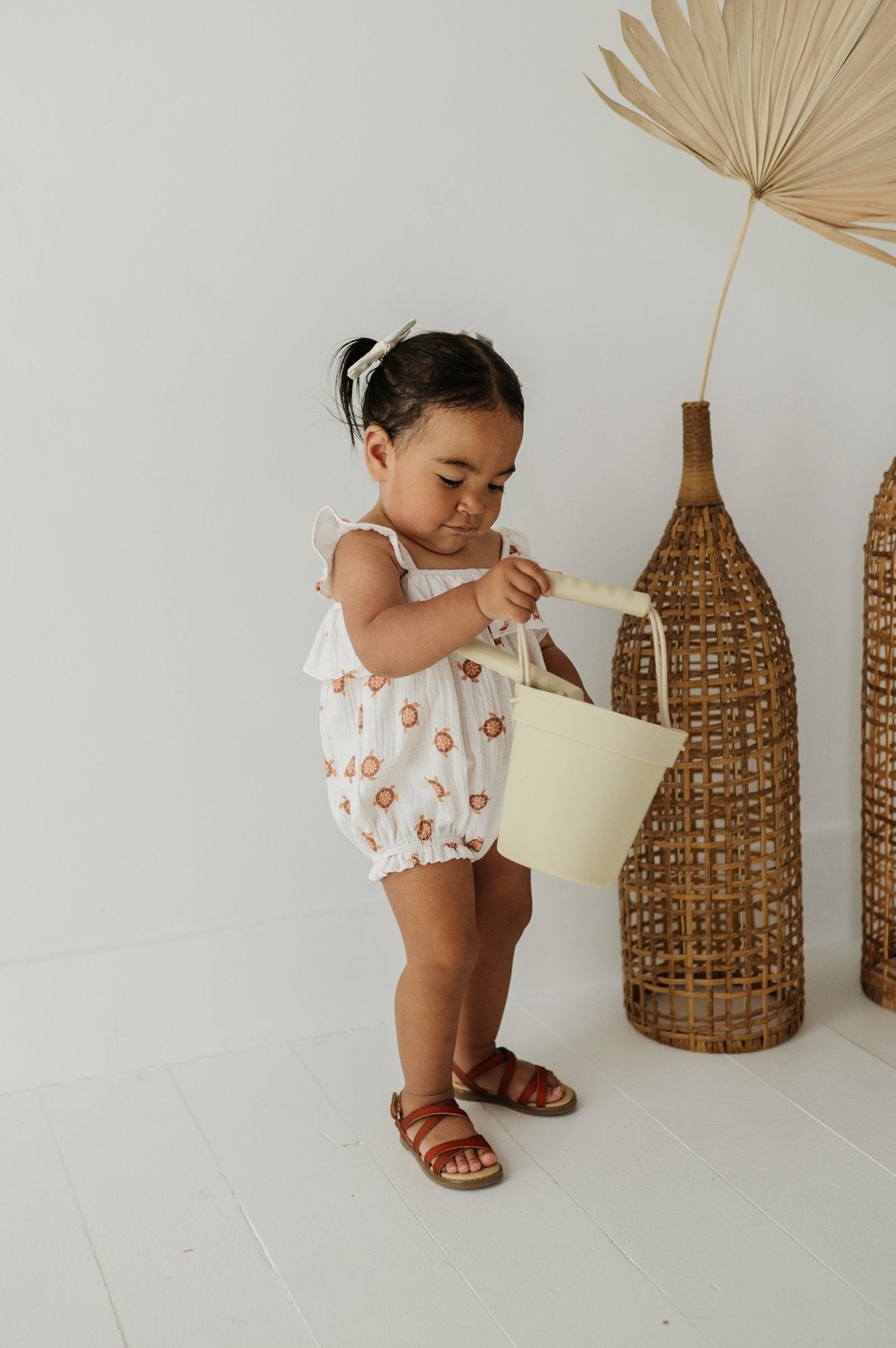 Baby Girl Gauze Bubble Romper