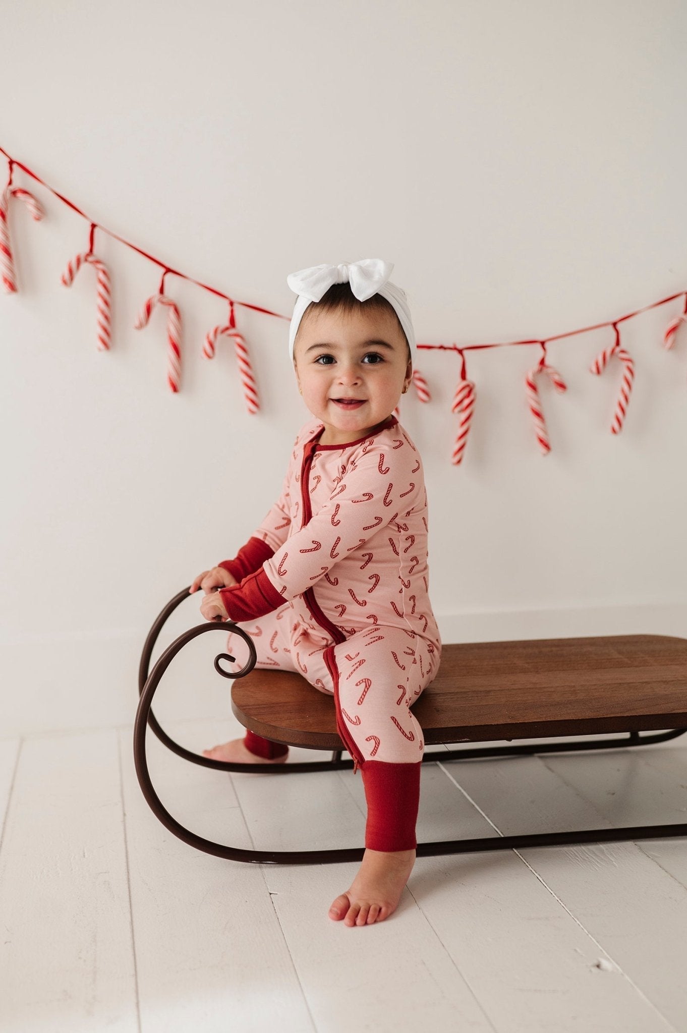 Baby Girl Long Sleeve Zip Romper