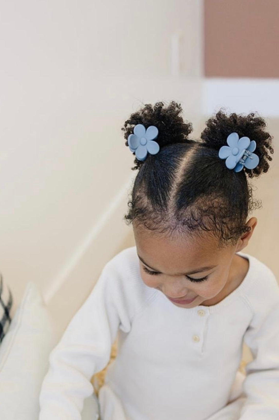 Mini Charcoal Daisy Claw Clip Set