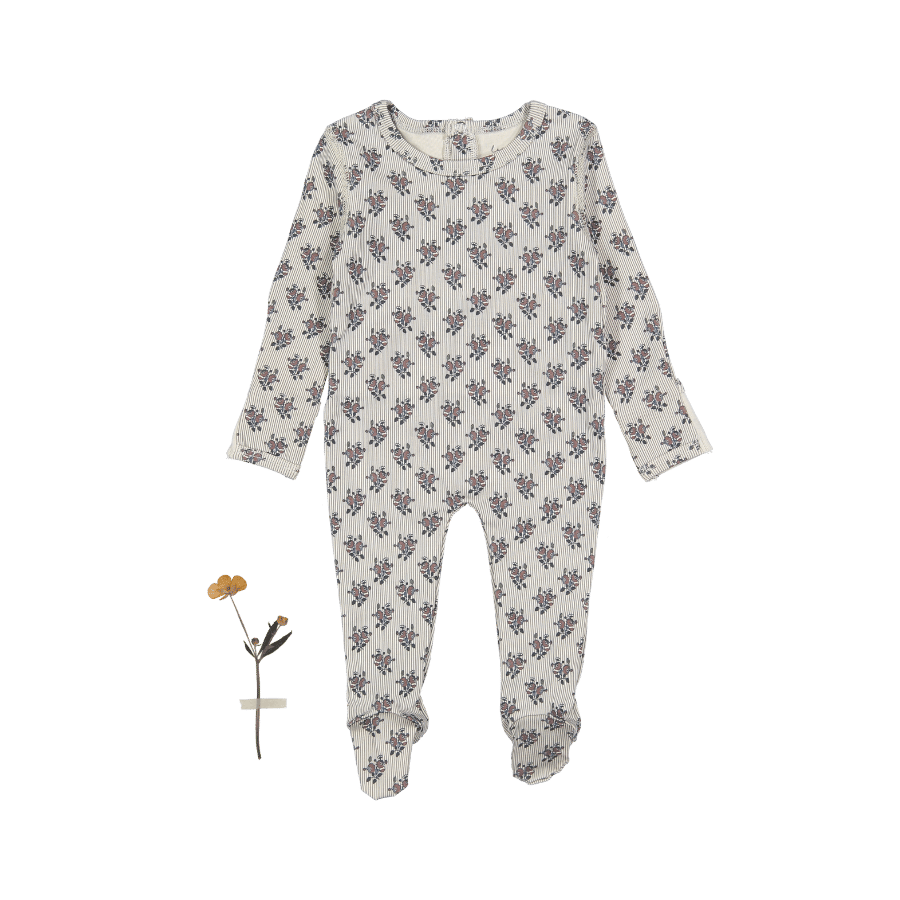 The Printed Romper - Vintage Rose