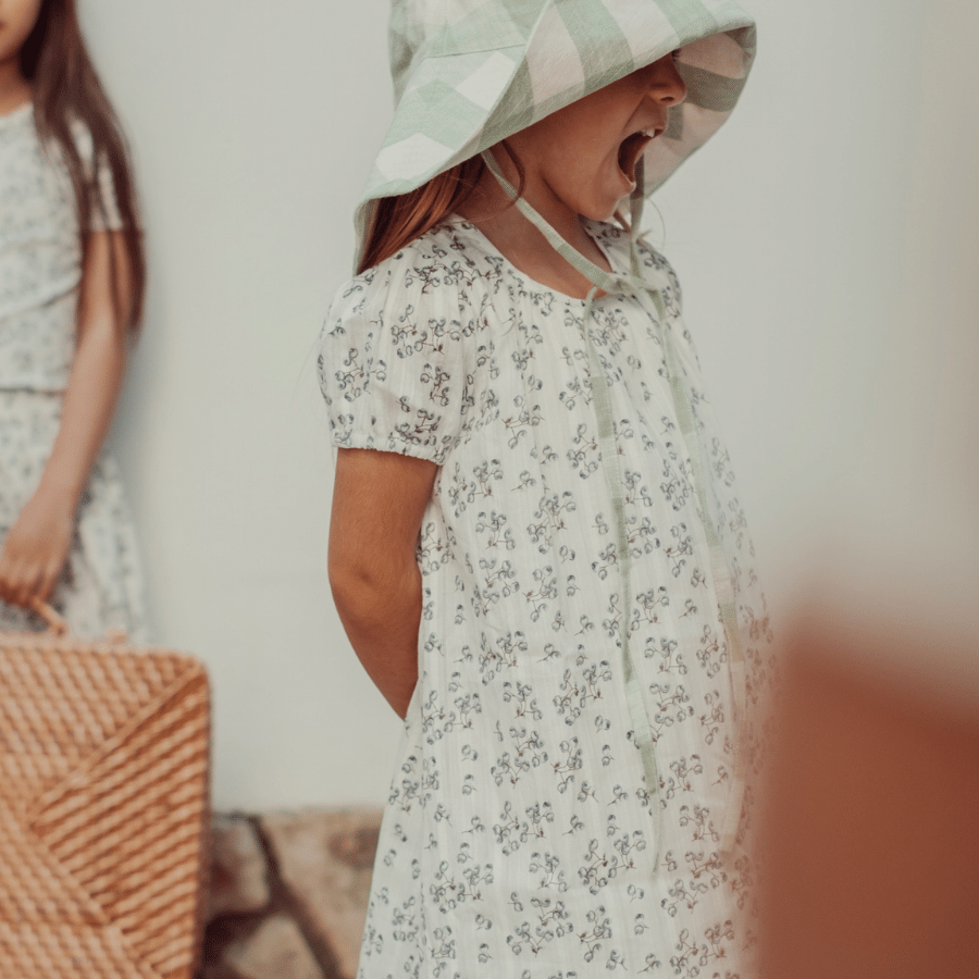 The Woven  Dress - Mintberry