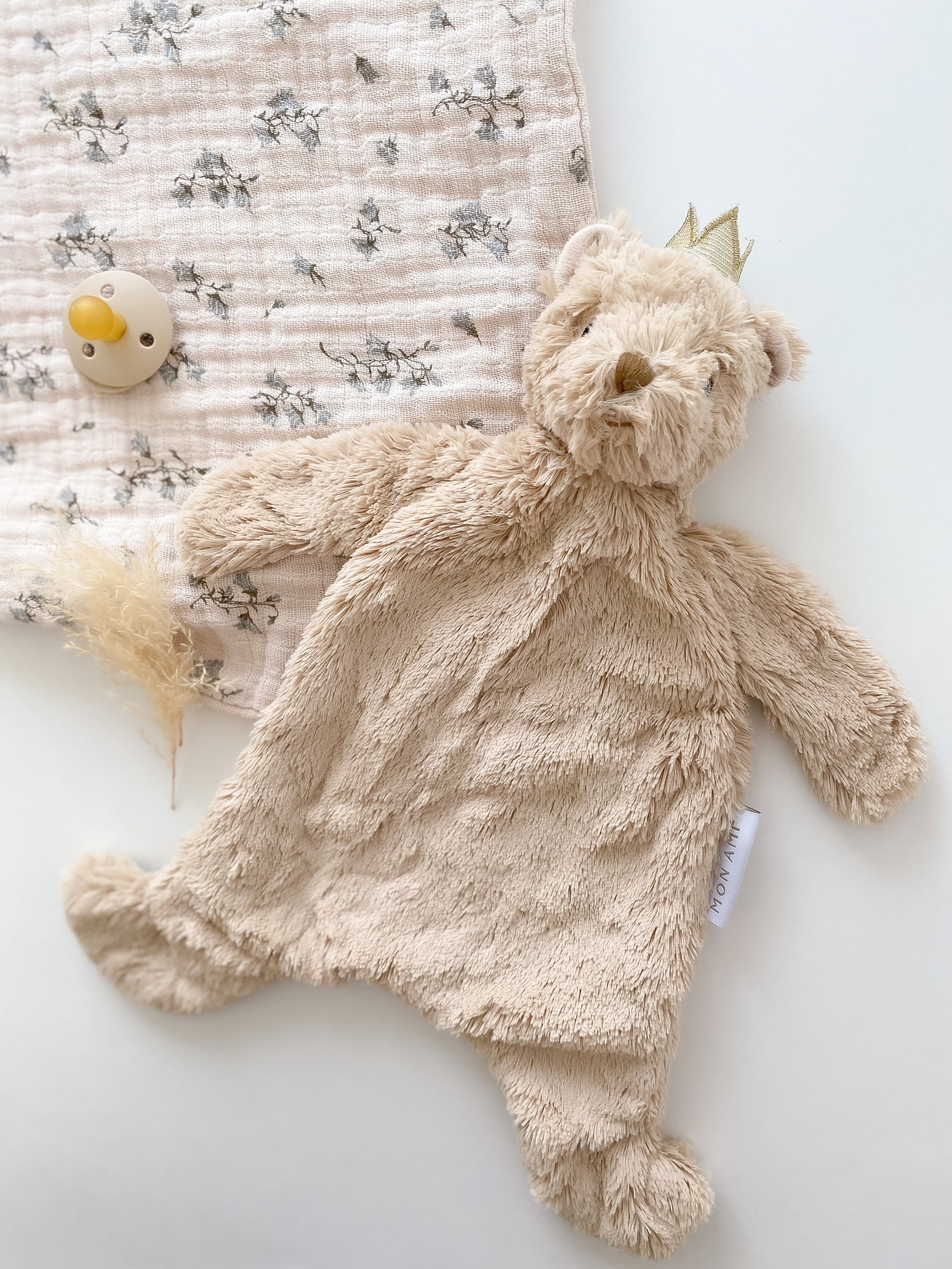 Prince Bear Baby Security Blanket Security Blankie MON AMI   