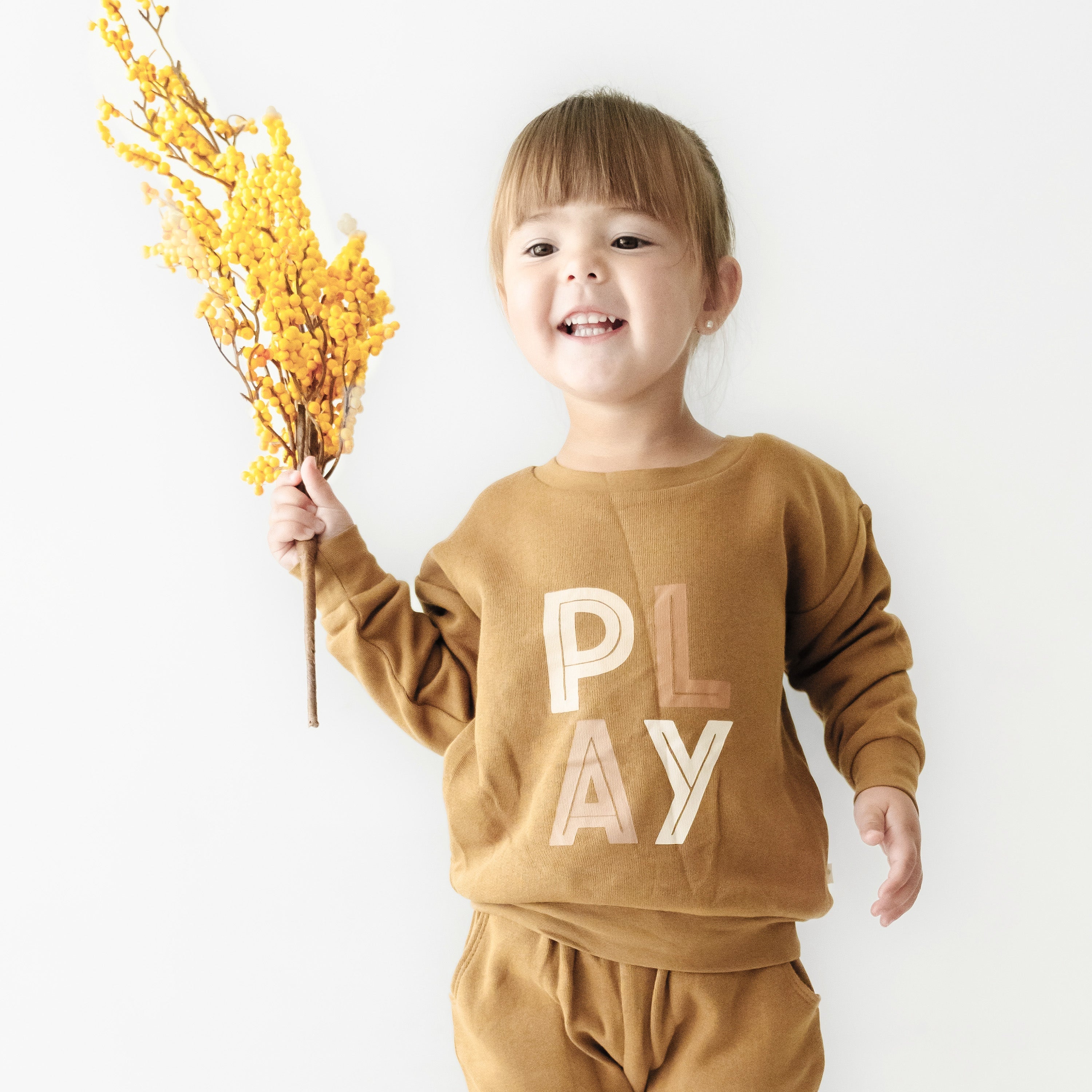 Organic Kids Sweatshirt - Play Sweatshirt Makemake Organics   