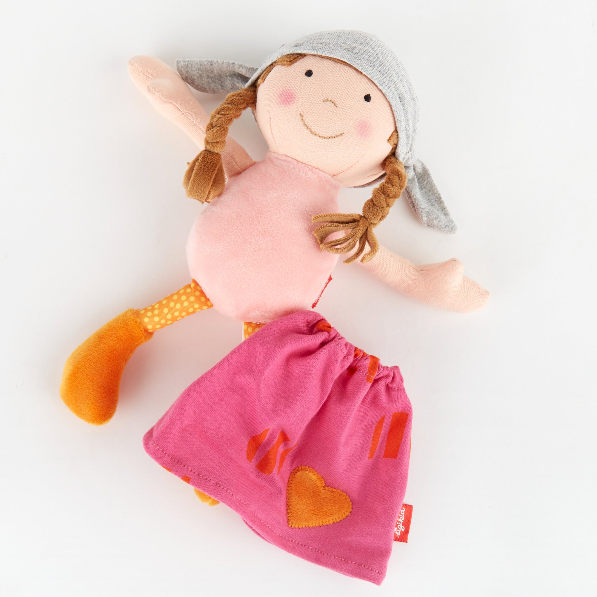 Plush Doll with Pink Outfit