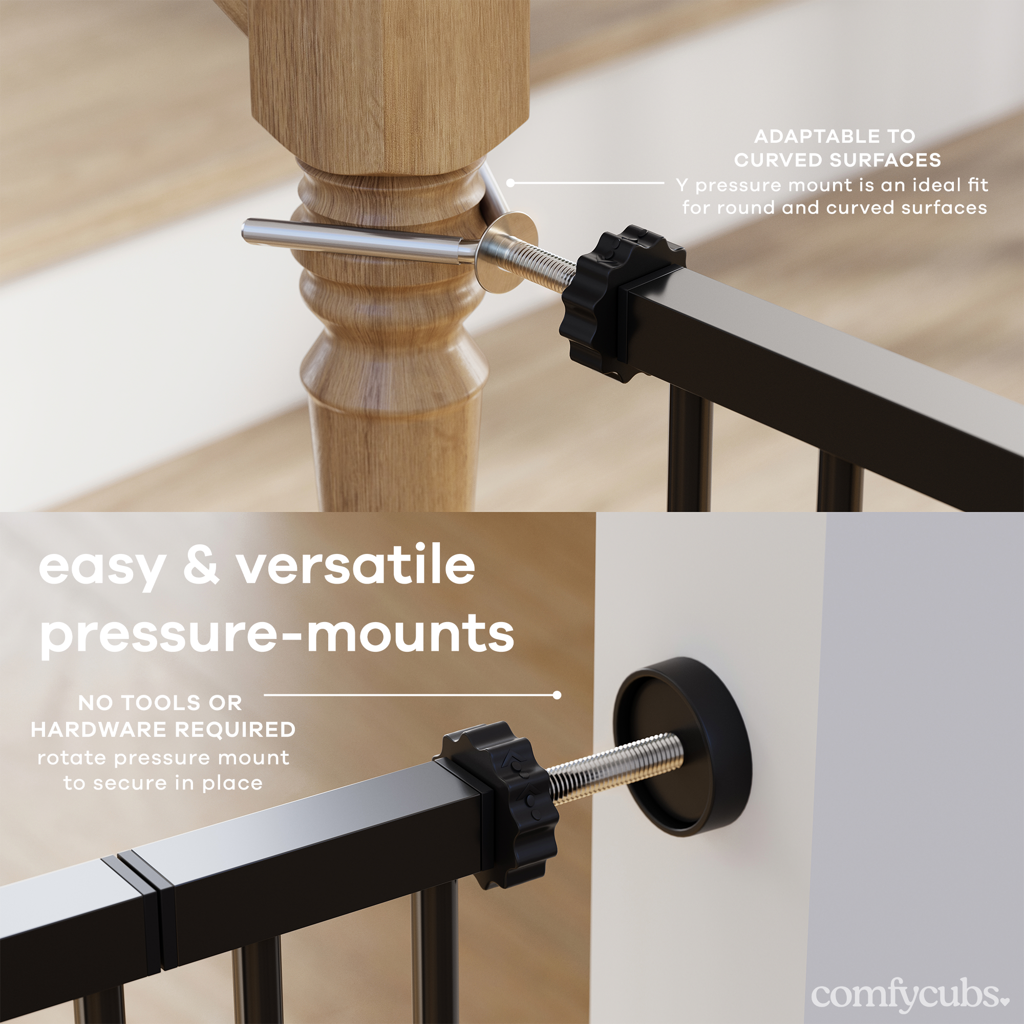 Baby Safety Gate in Black