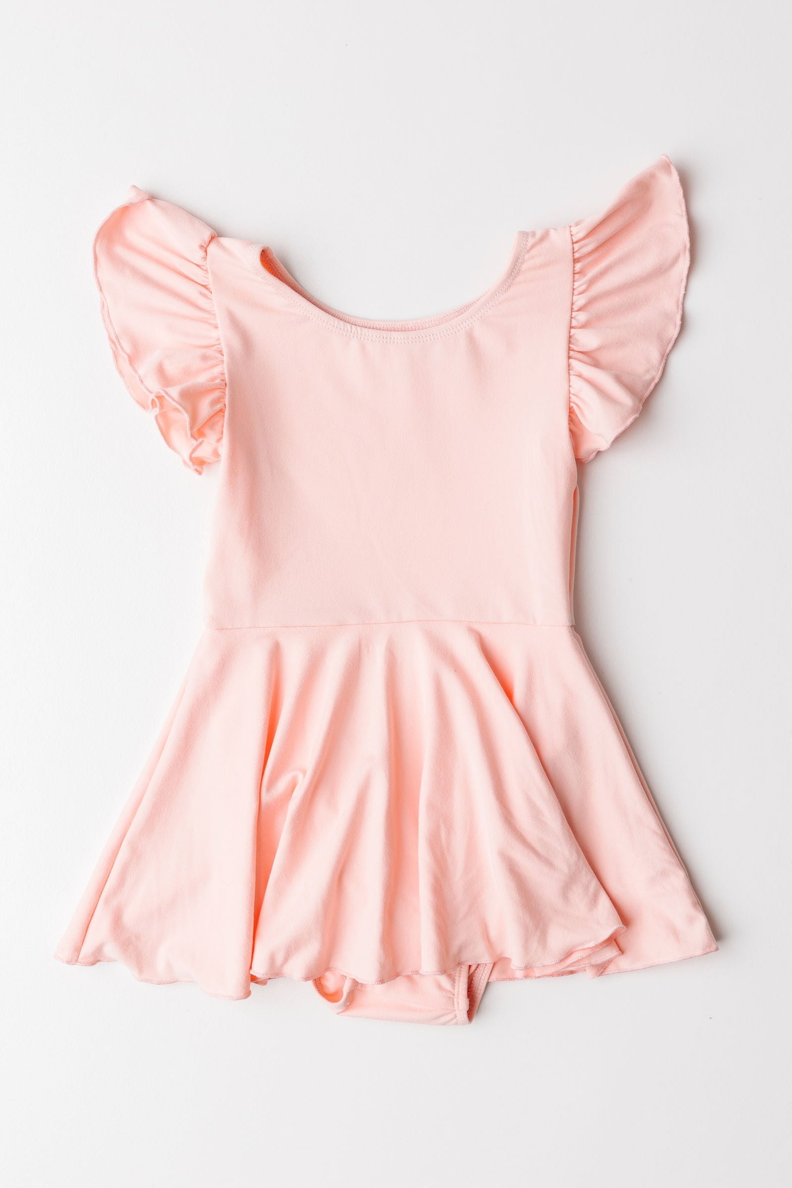 Peach S/S Twirl Leotard