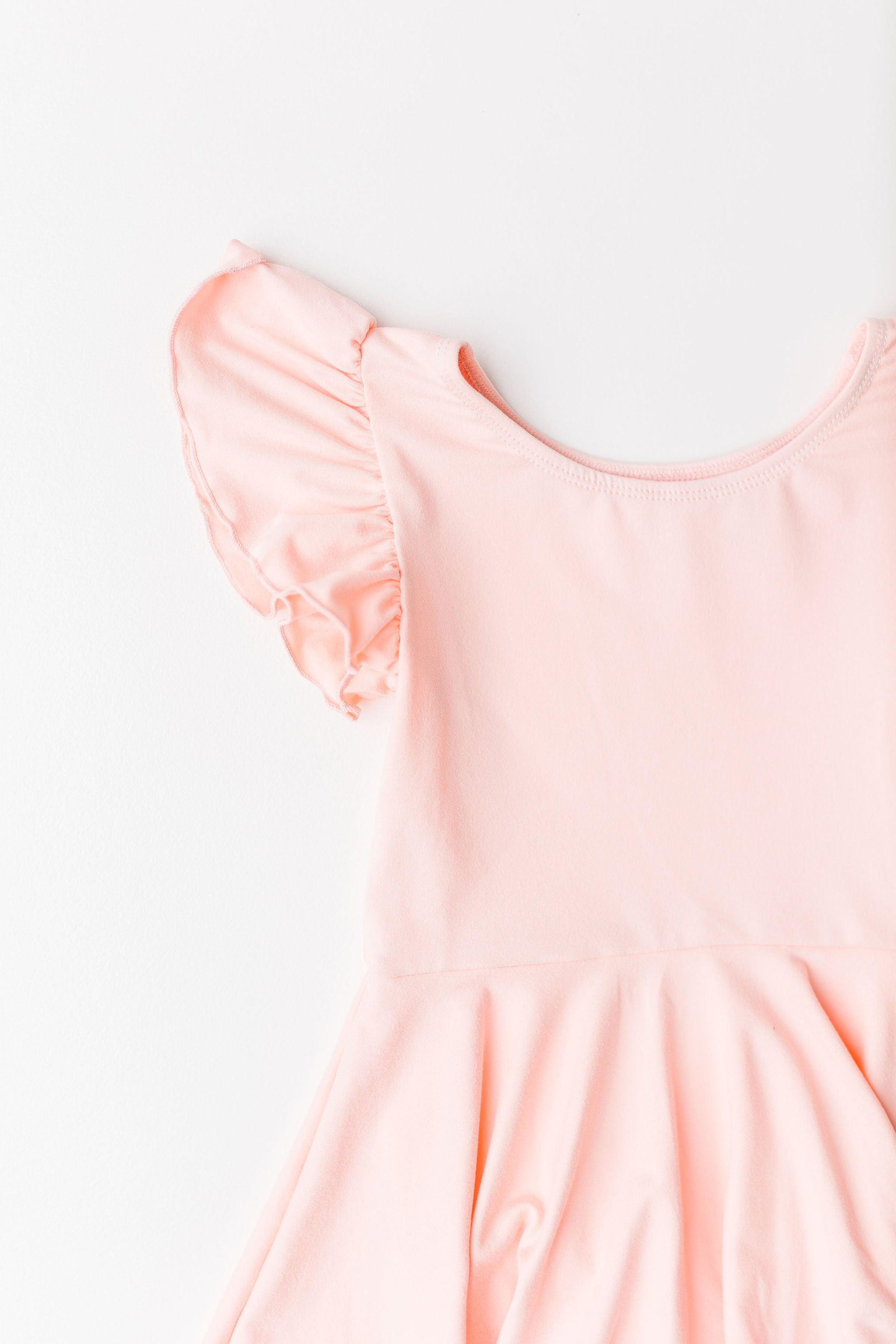 Peach S/S Twirl Leotard