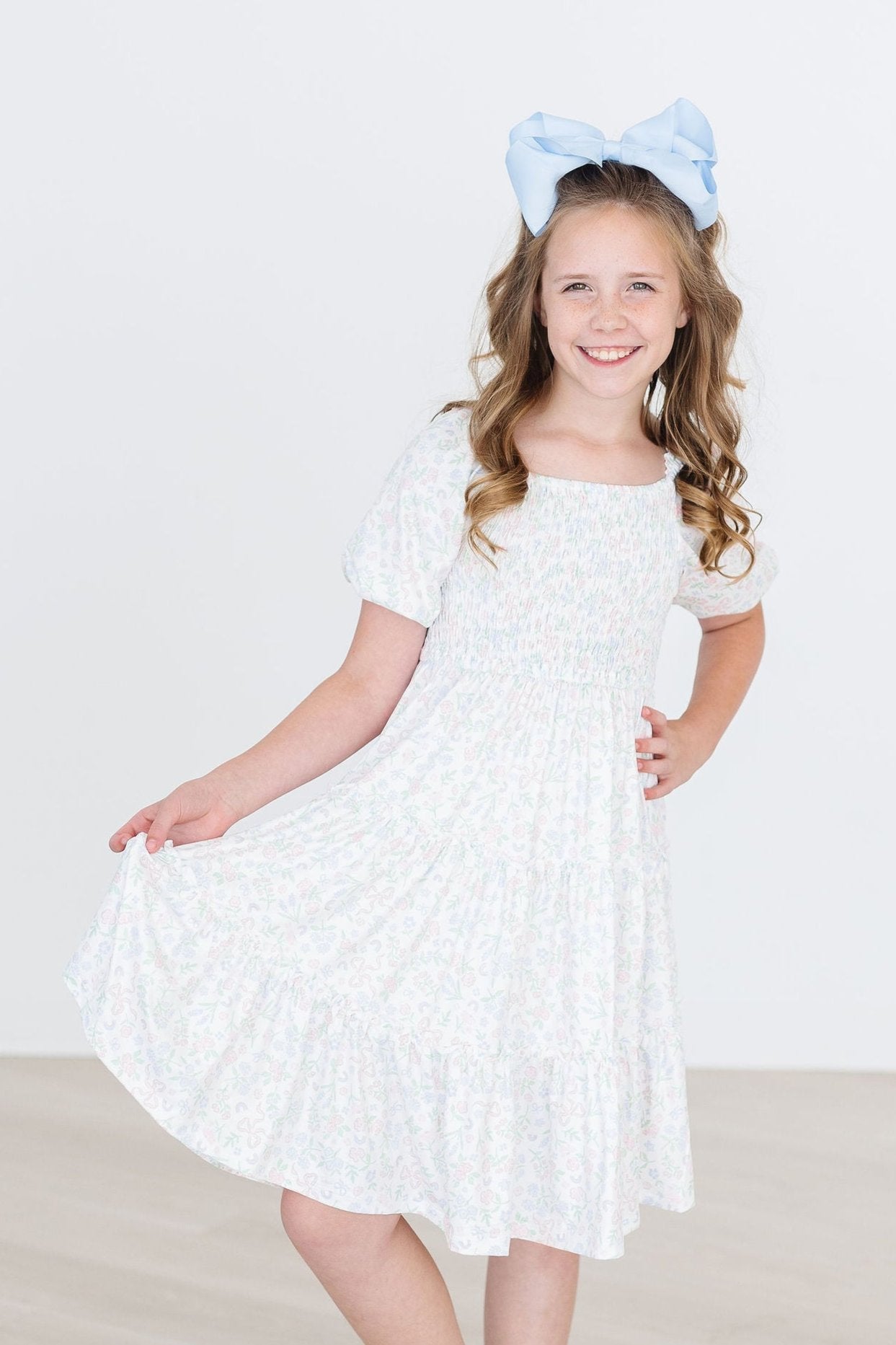 Cloud 9 Smocked Ruffle Dress