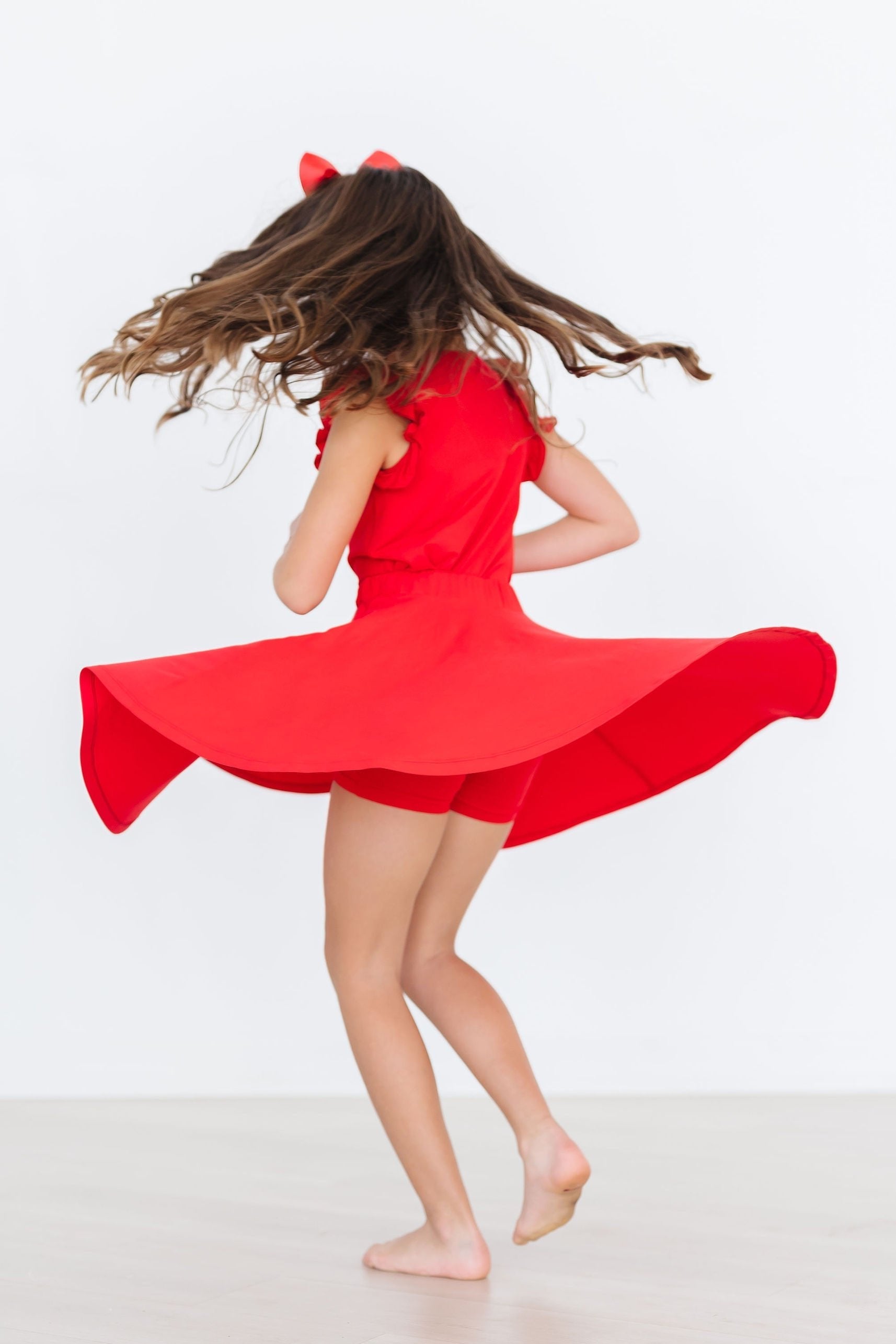 Red Twirl Skort