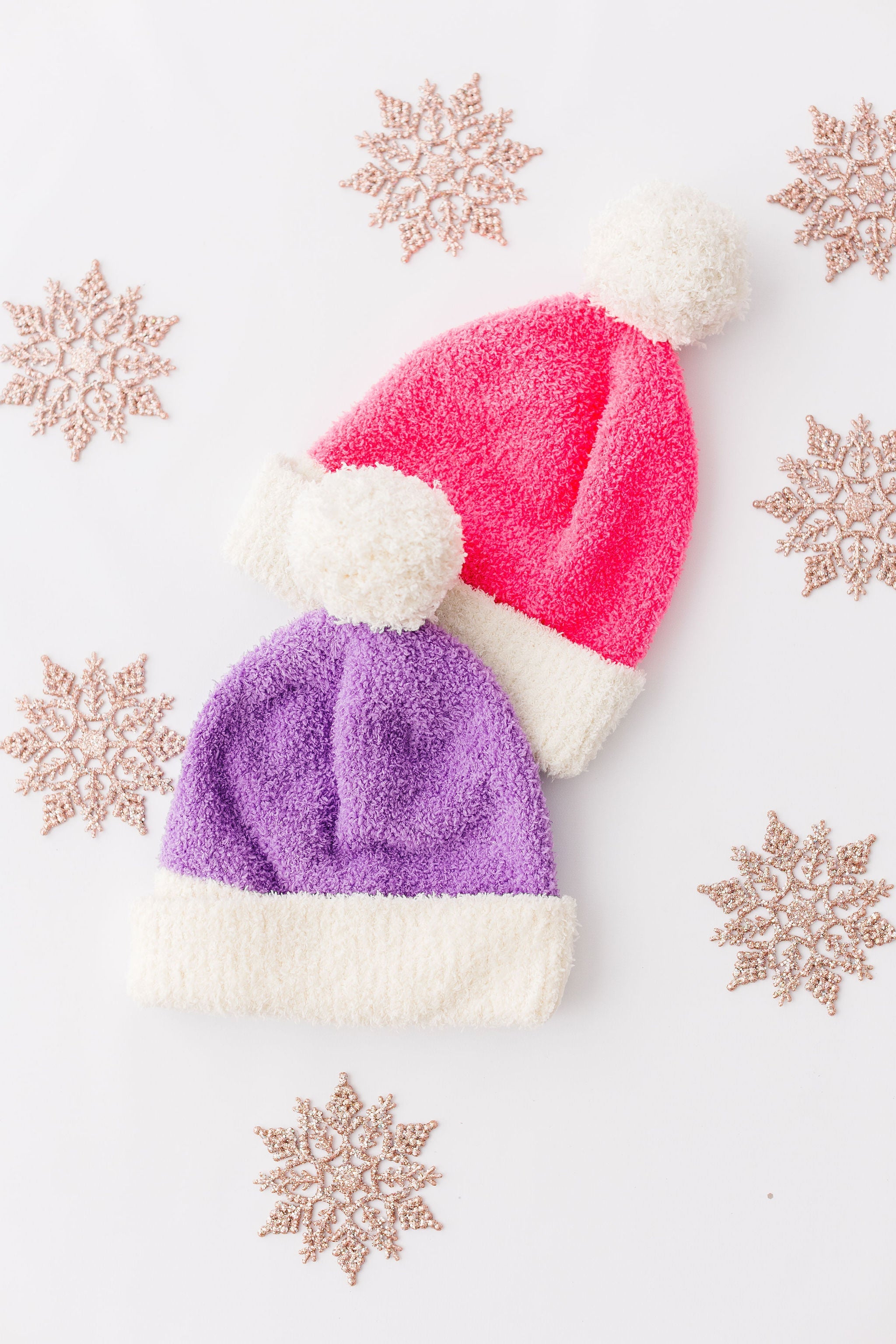 Lilac/Coconut Cozy Pom Beanie